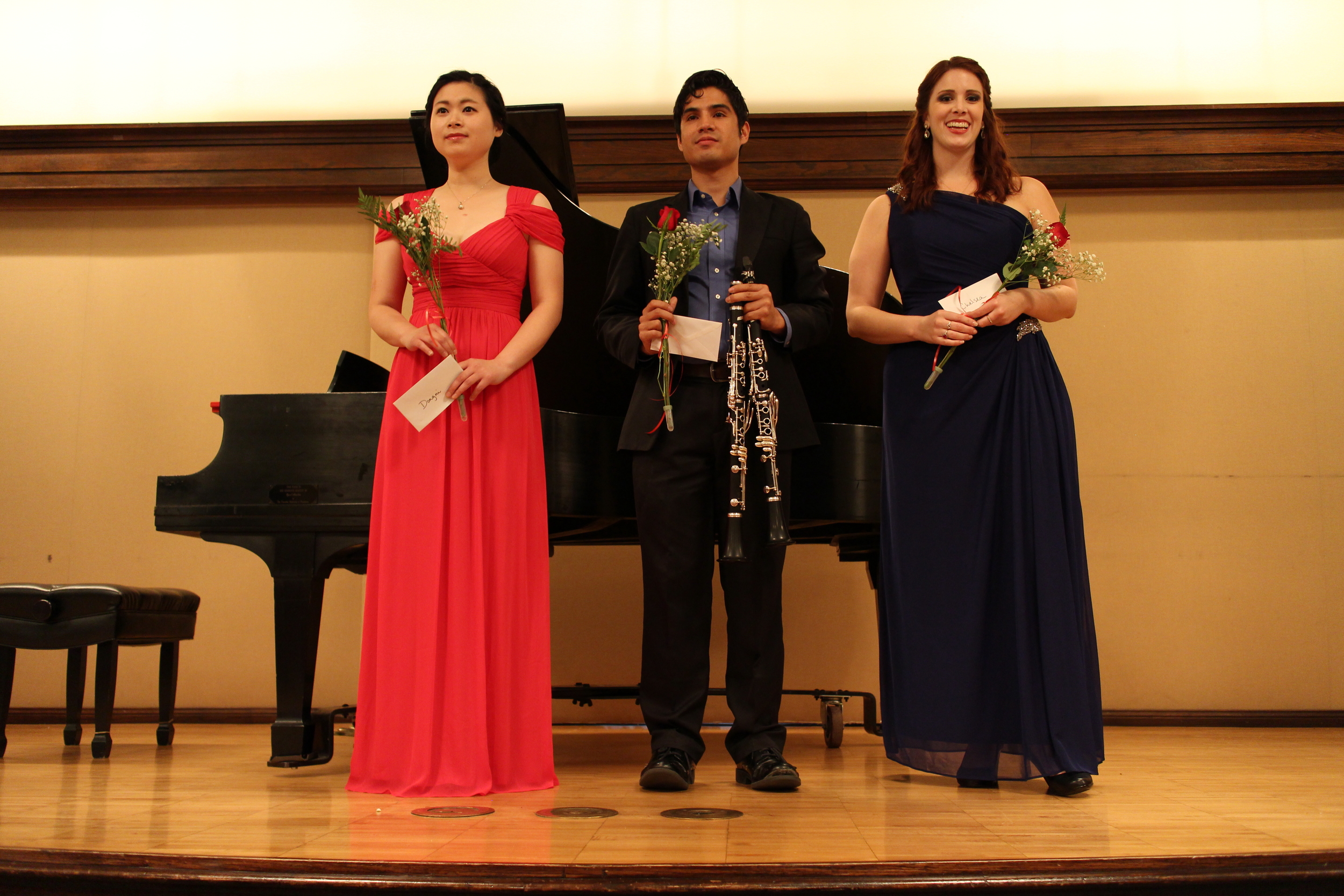 Dongni Xie (left), Micah Wright (middle) and Chelsea Chaves (right)