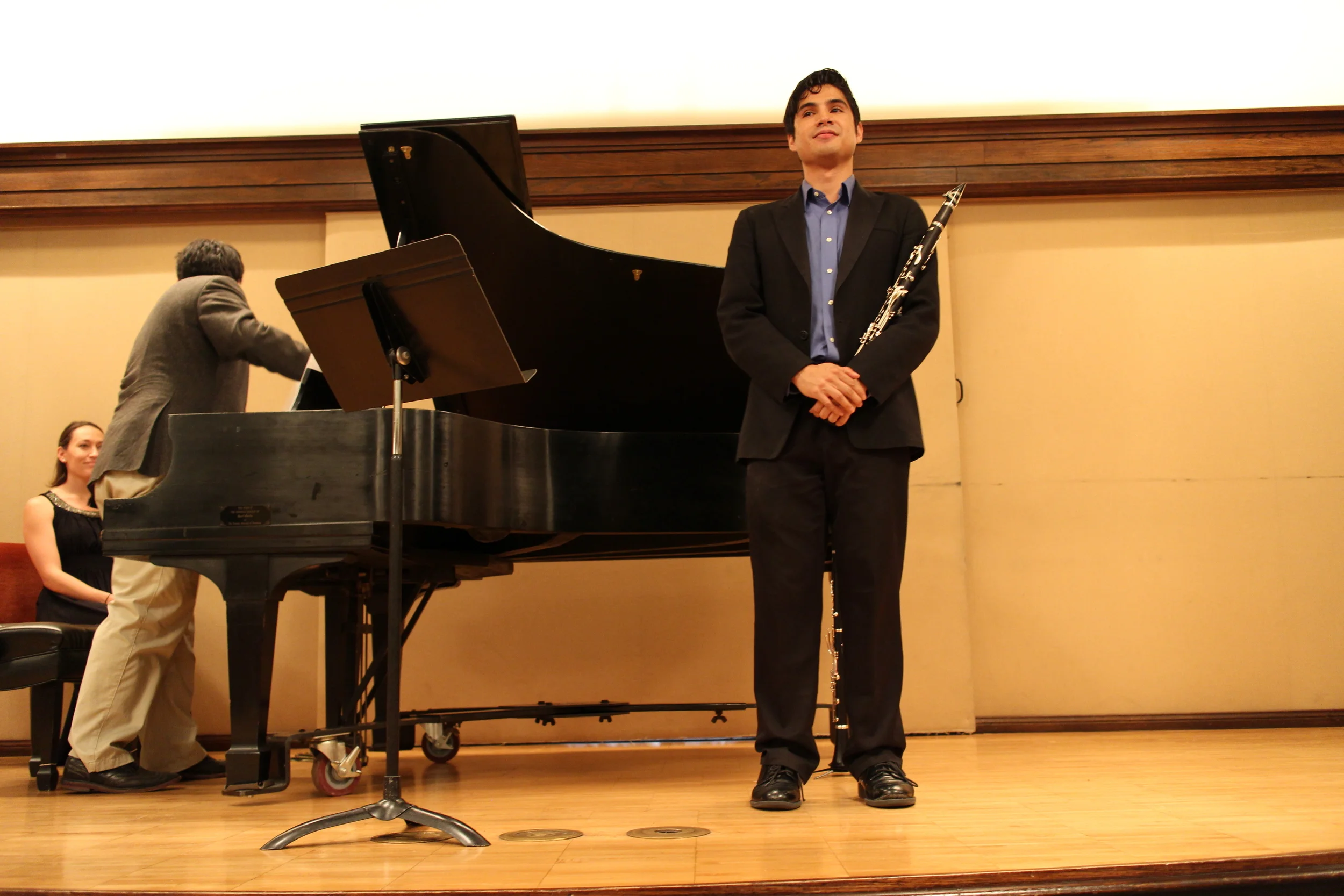 Instrumental Winner Micah Wright, Clarinet and Accompanist James Higgs, Piano