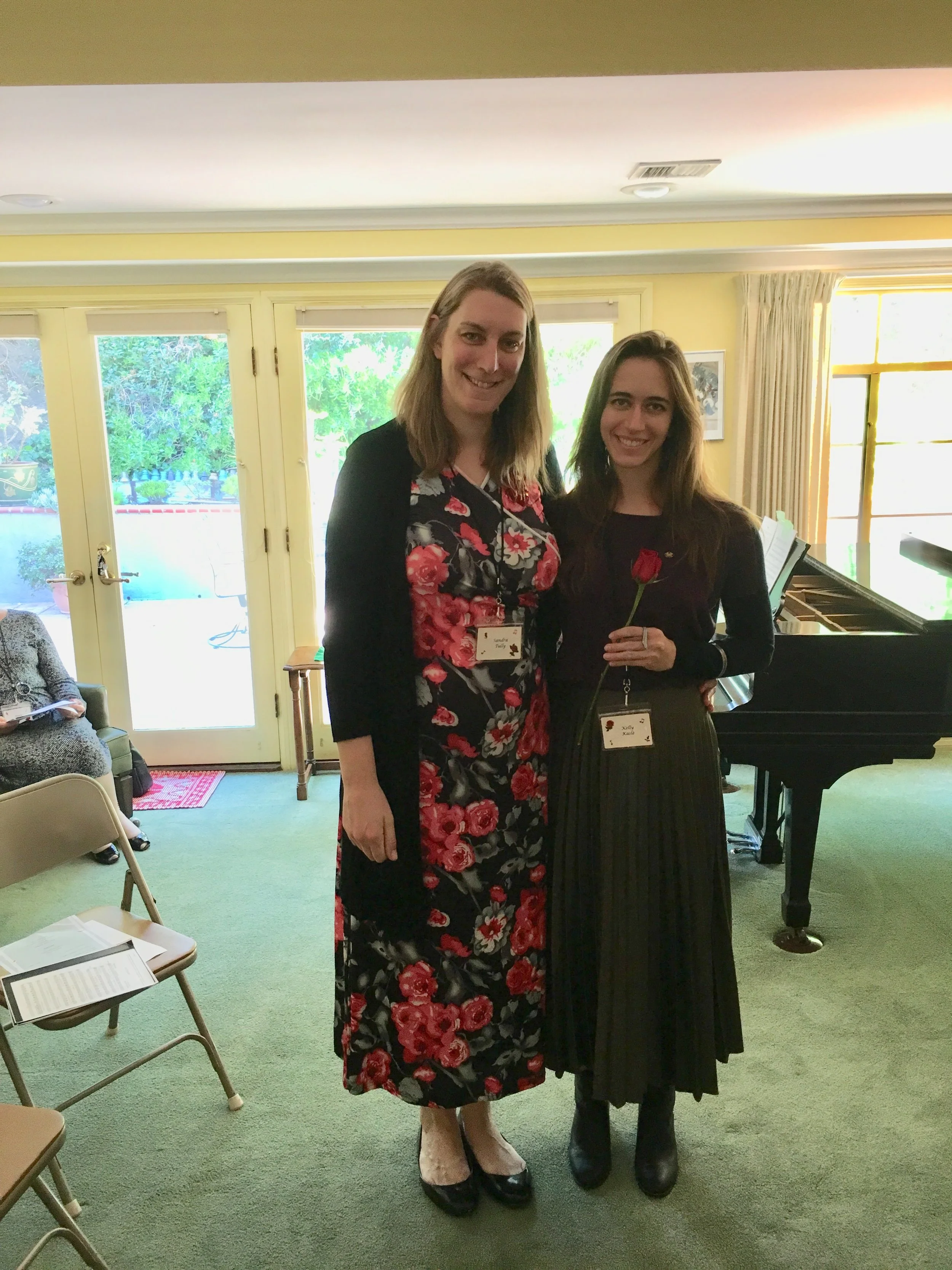 New member Kelly Kasle (right) with Sandra Tully (left)
