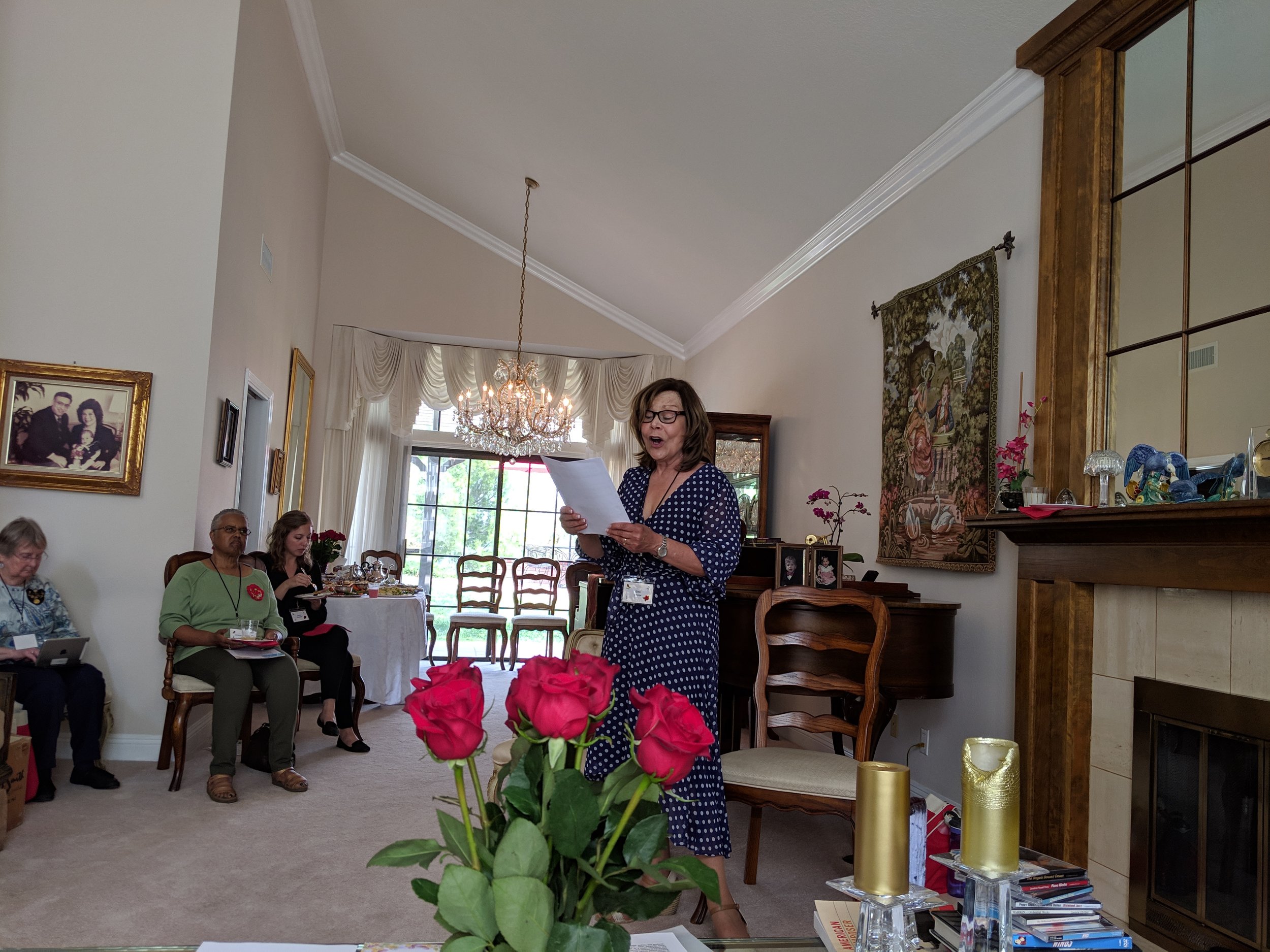 April 2019 Meeting Host Gail Brow