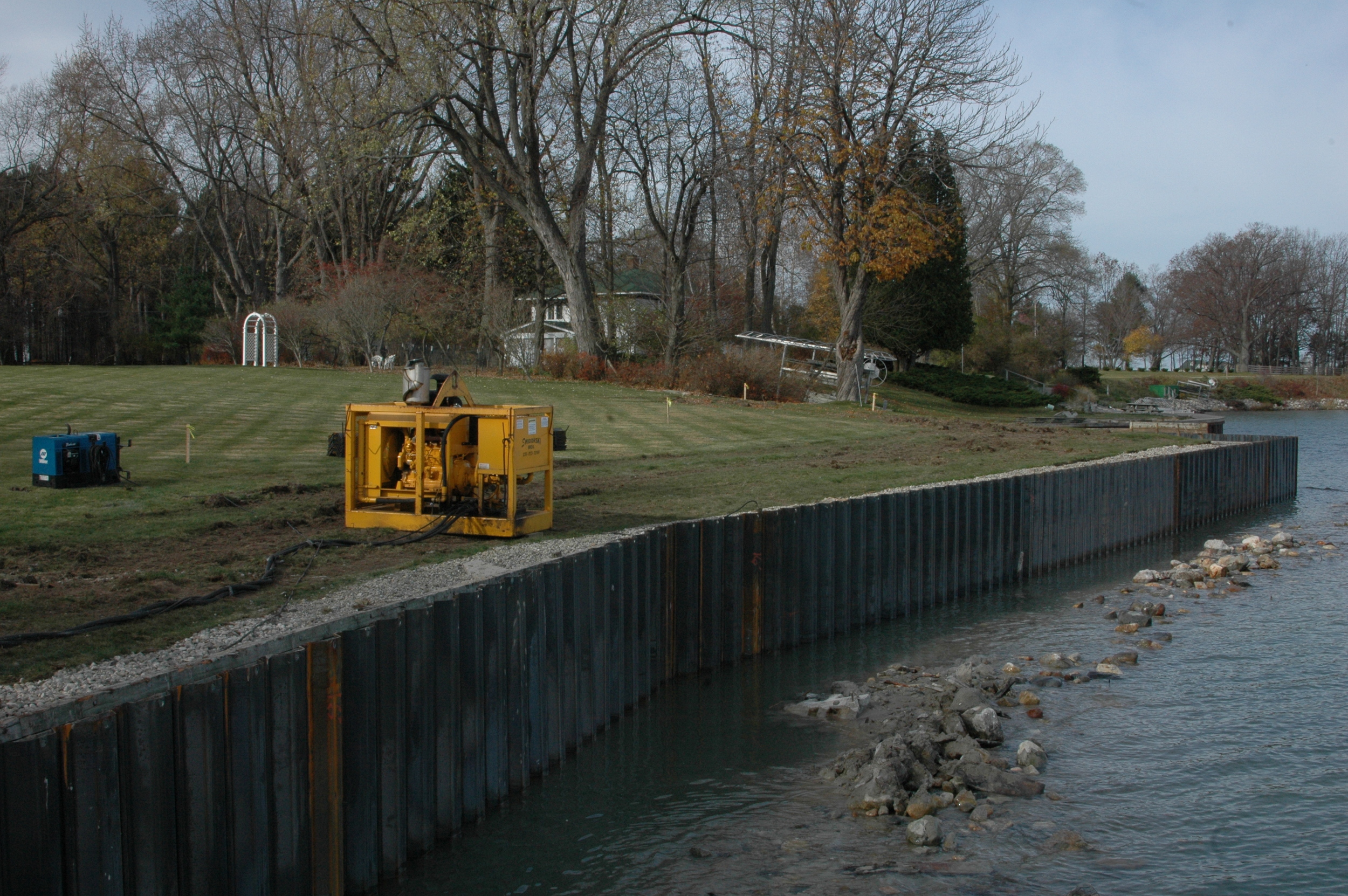  Steel Seawall Installation 