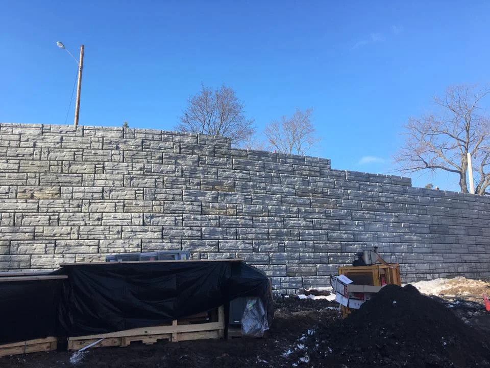 Short Street Retaining Wall Project: up to 20' high