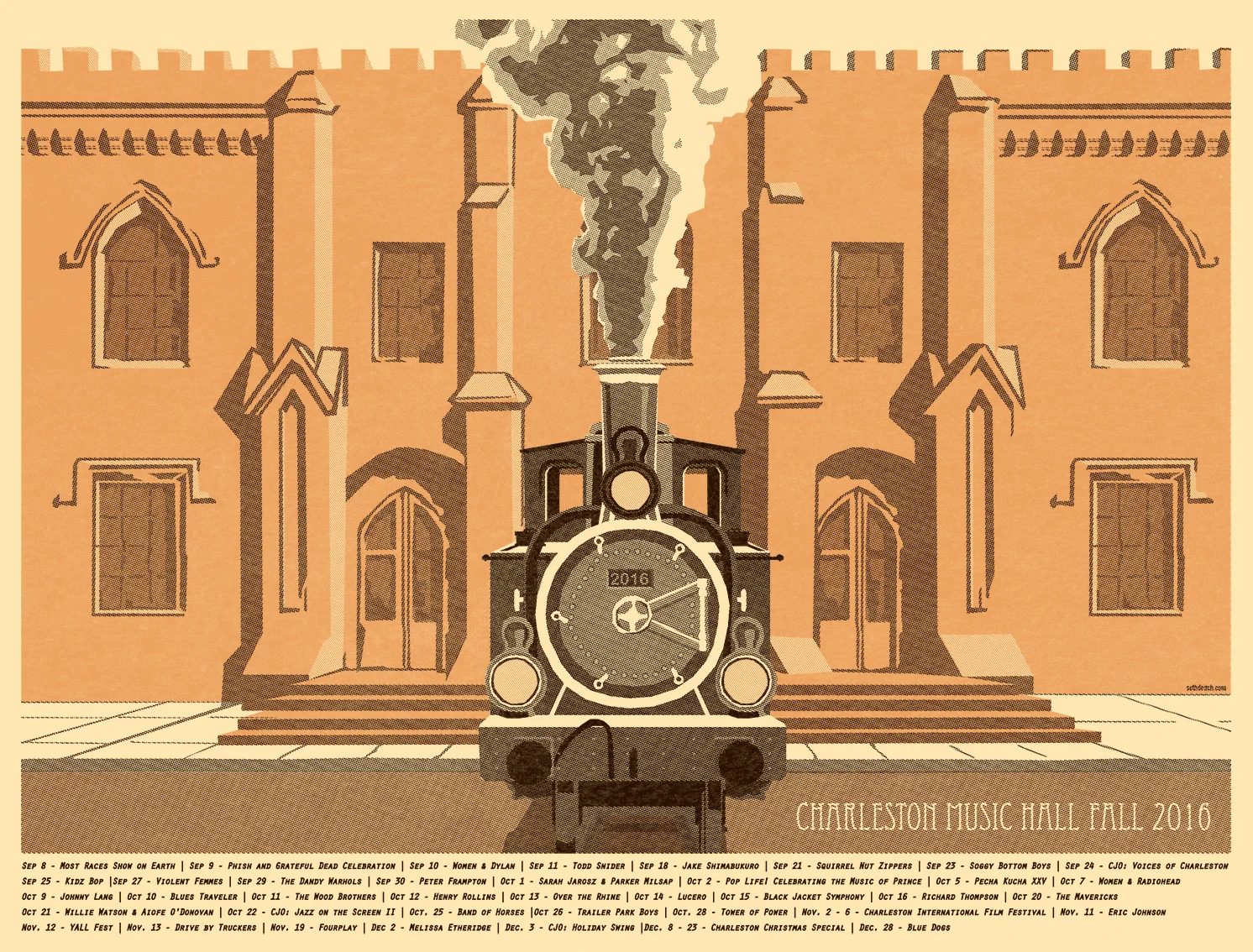 Charleston Music Hall 2016 Fall Poster