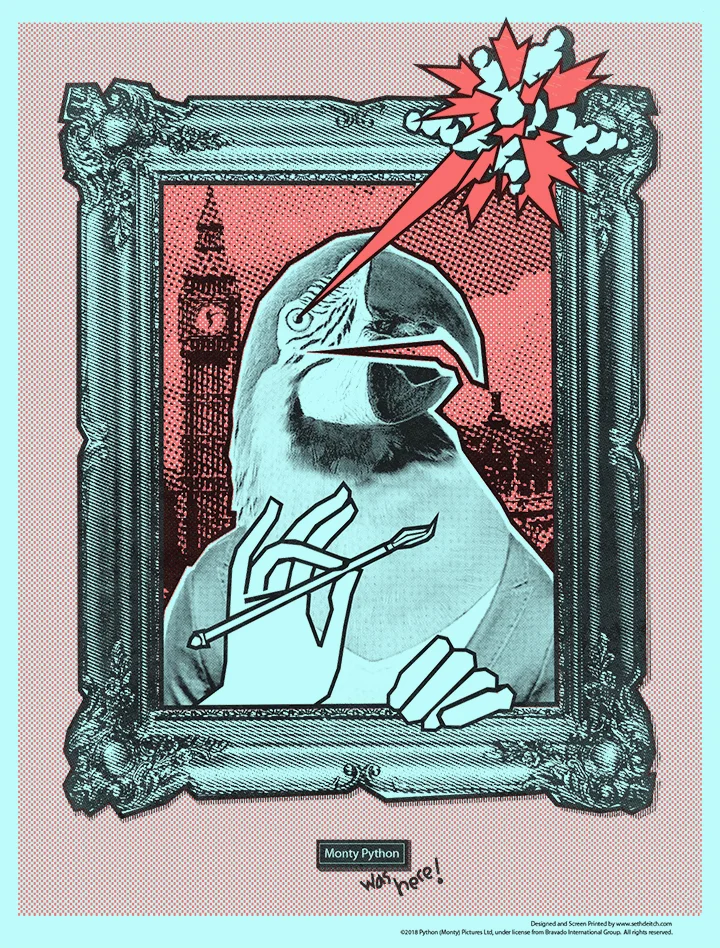 Official Monty Python Screen Print
