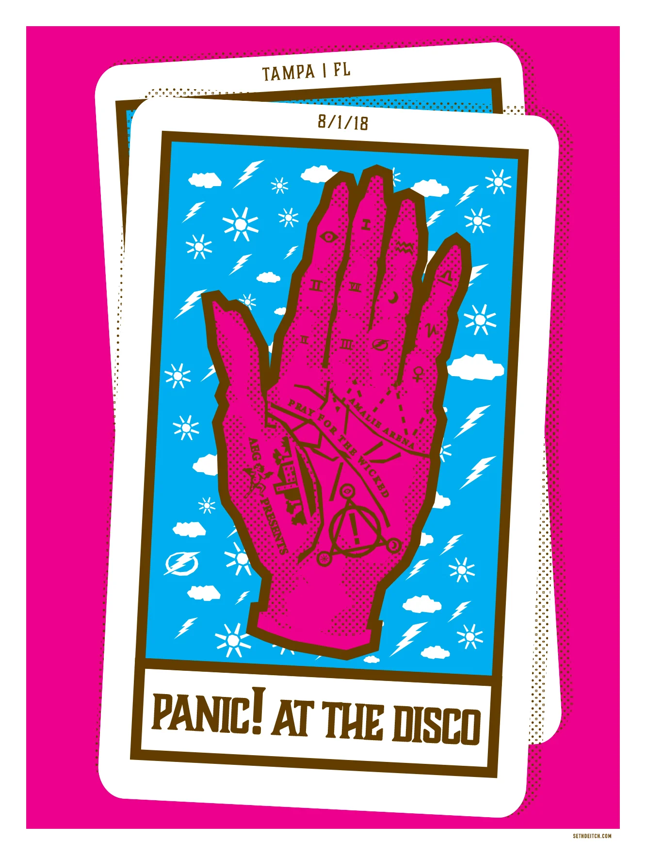 Panic! At the Disco - 3 Color Screen Print