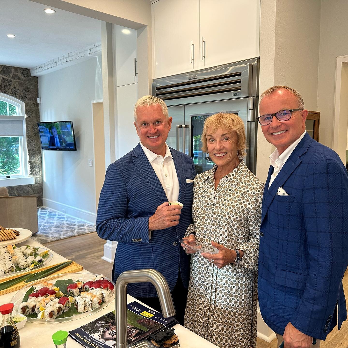 We had a great evening inviting some of the area&rsquo;s finest agents to tour our one-of-a-kind home at 3260 Seville Dr. Thank you to @costamakessushi for the great sushi.