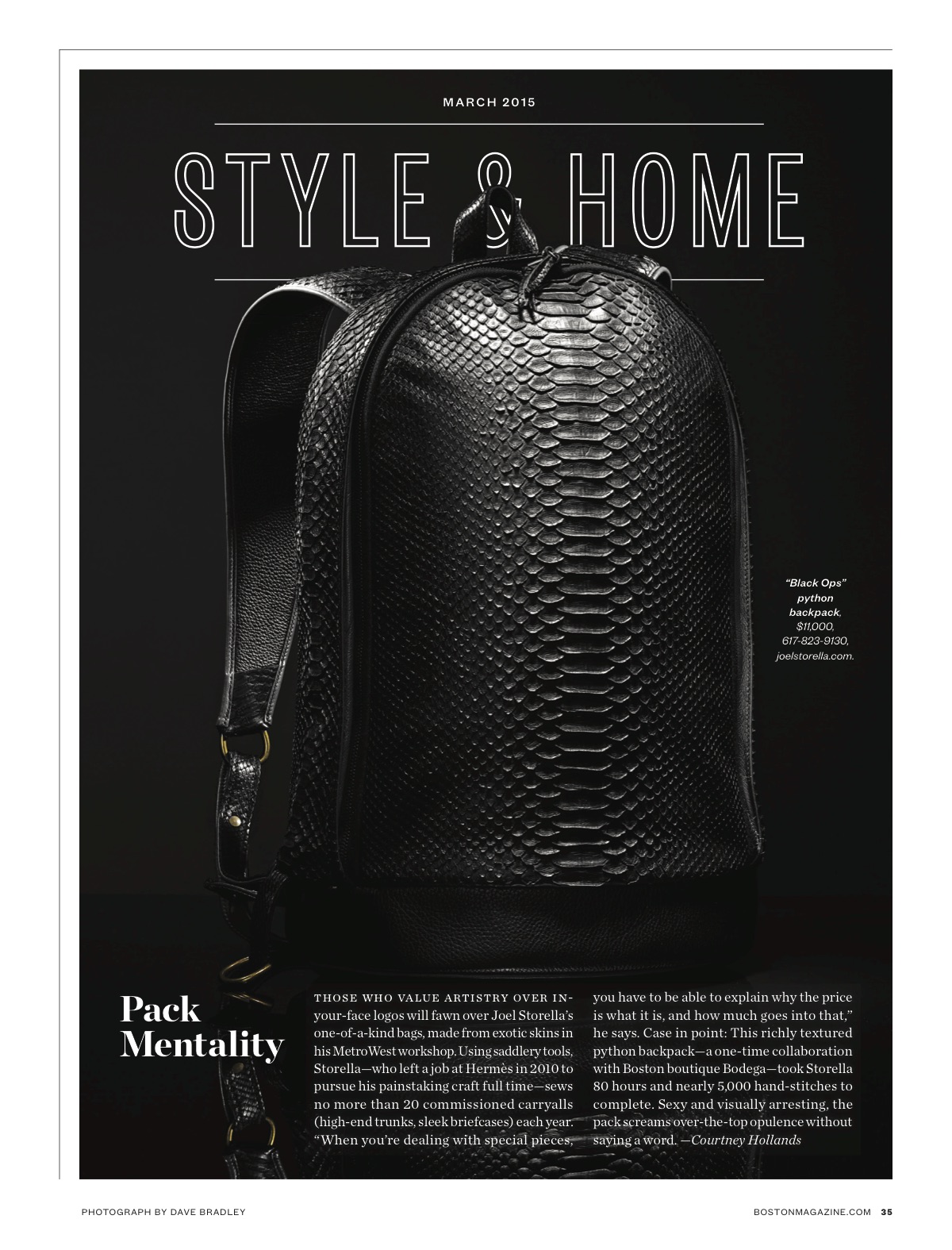 Boston Magazine, Dave Bradley