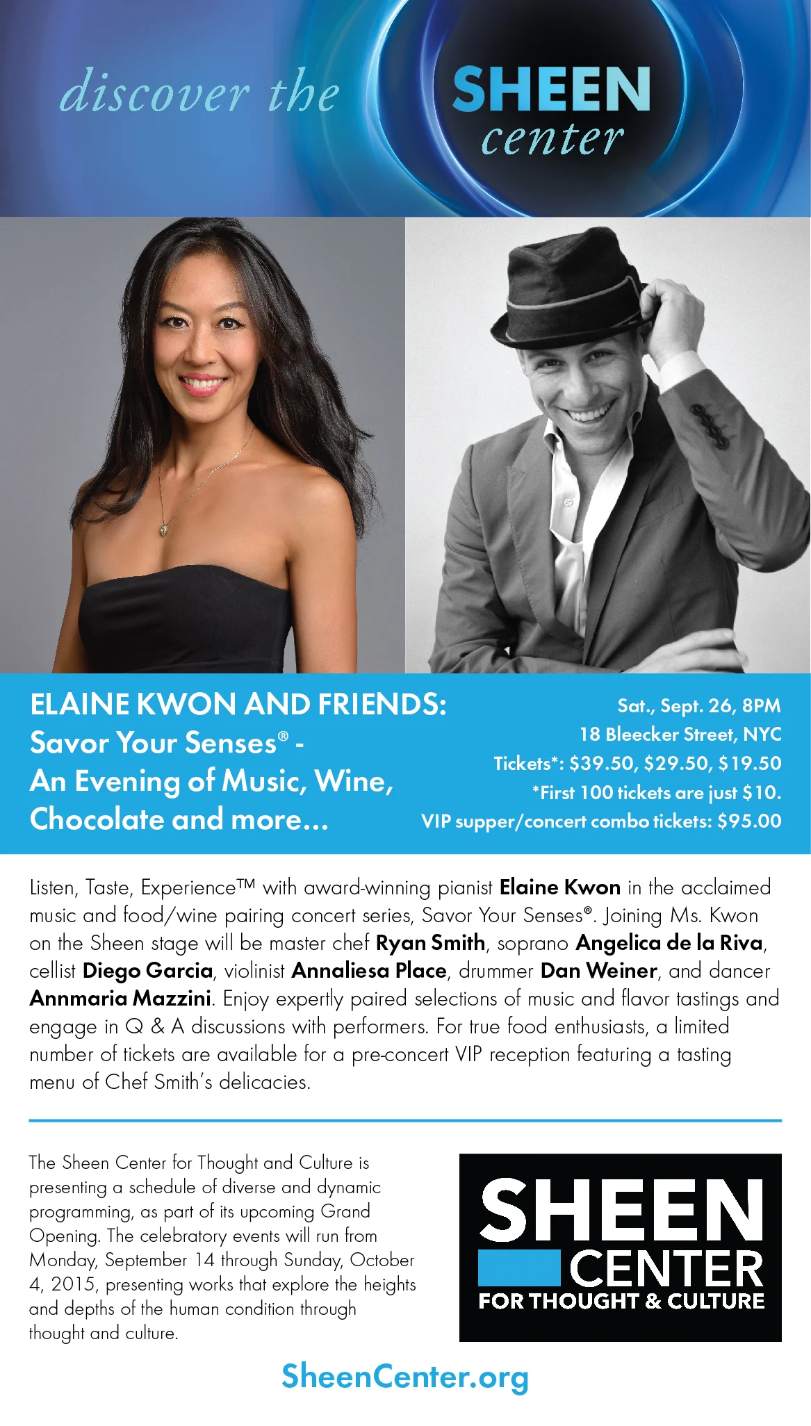 Elaine Kwon and Friends: Savor Your Senses 