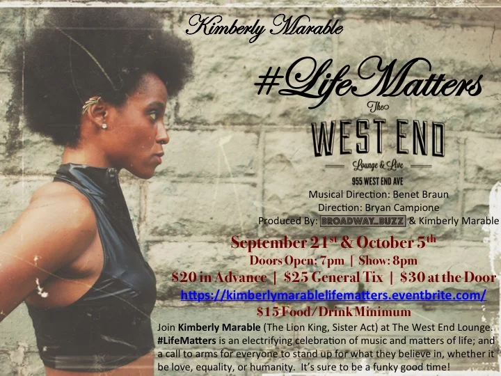 Kim Marable present #LifeMatters
