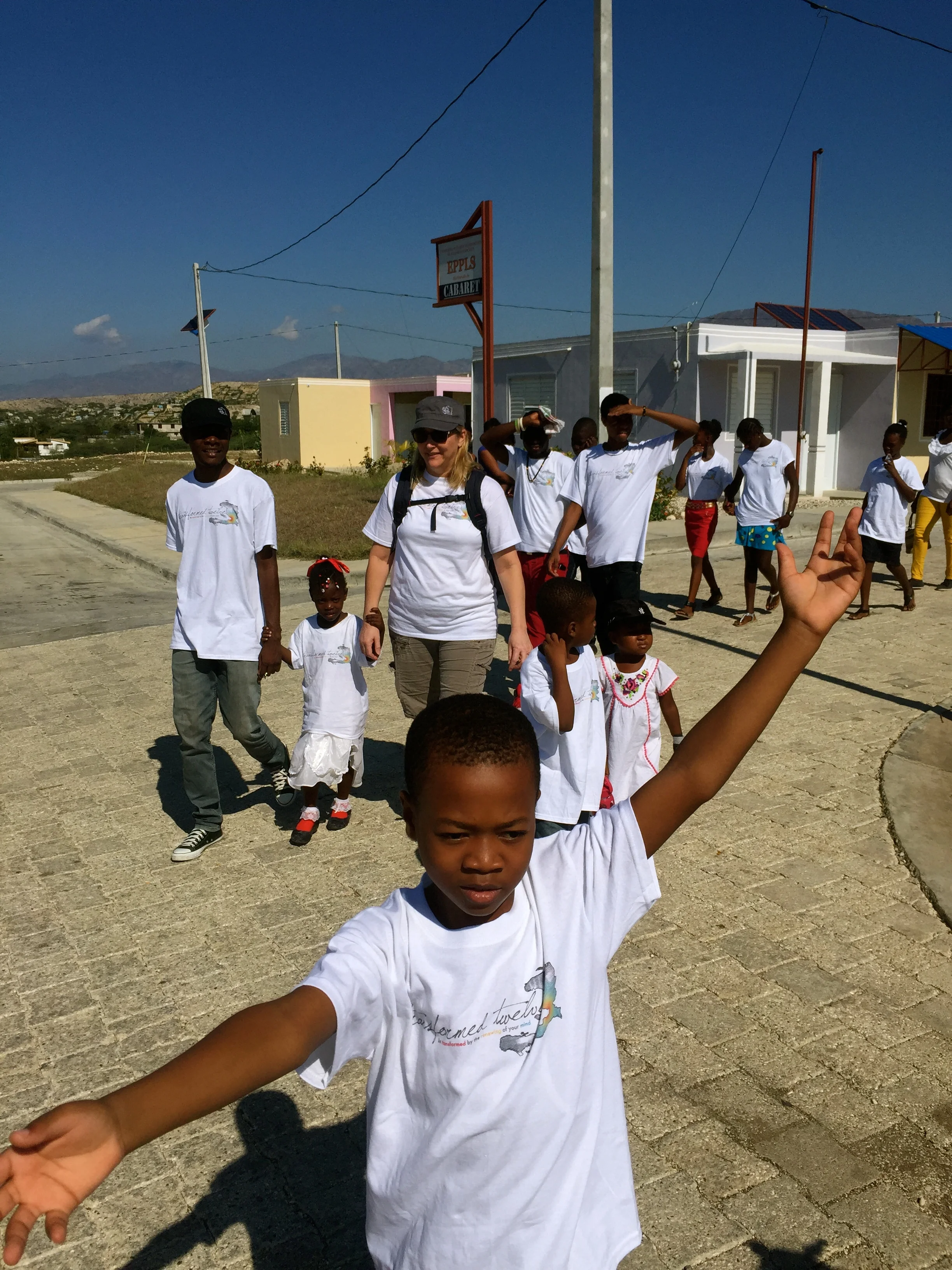 walking to the church