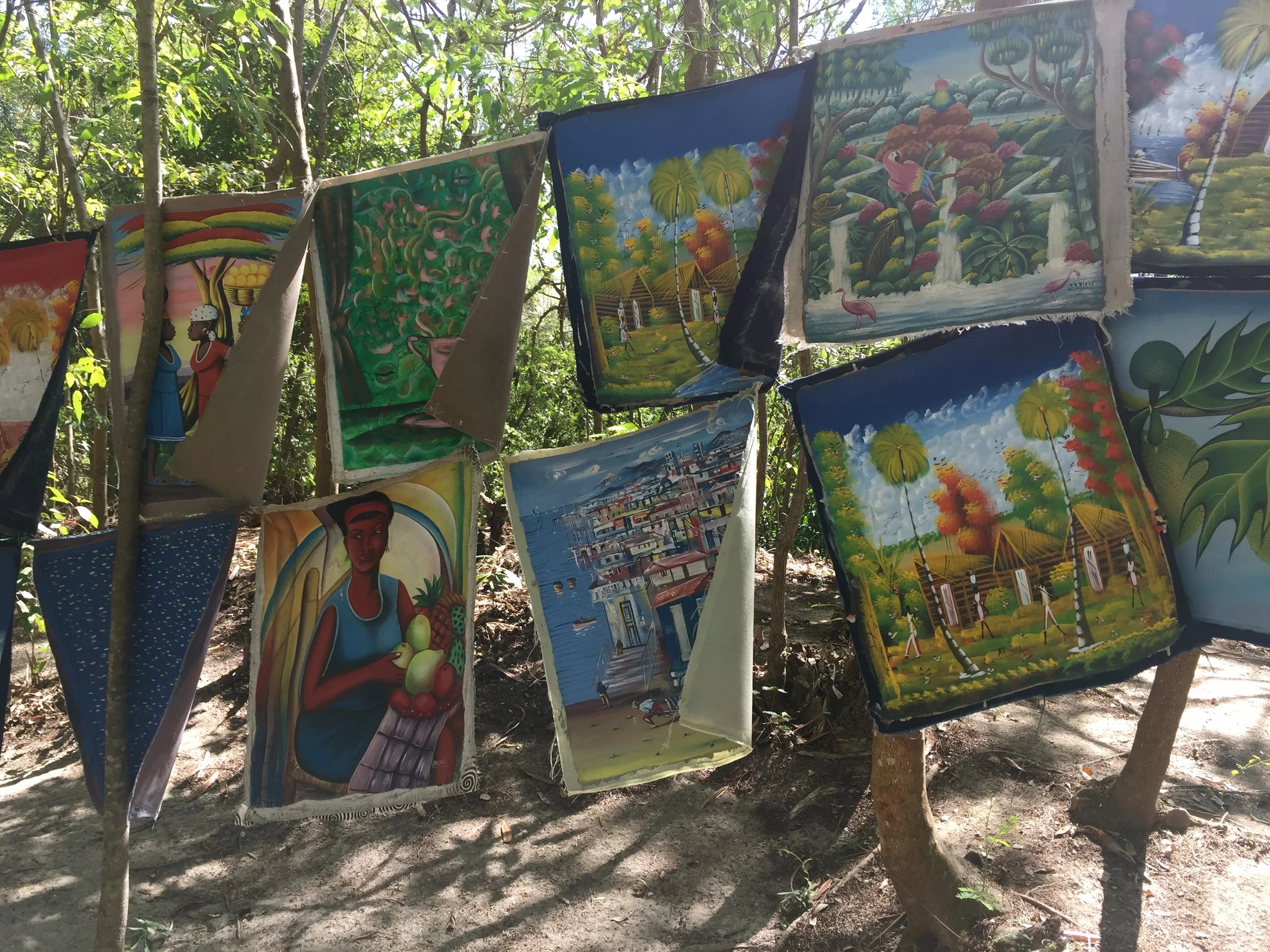THE lovely haitian art work.