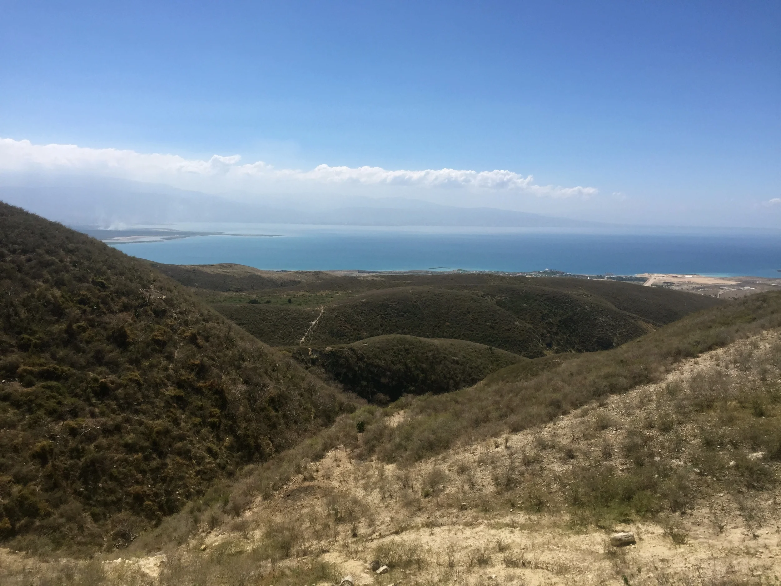 View of haiti from the mountain. 