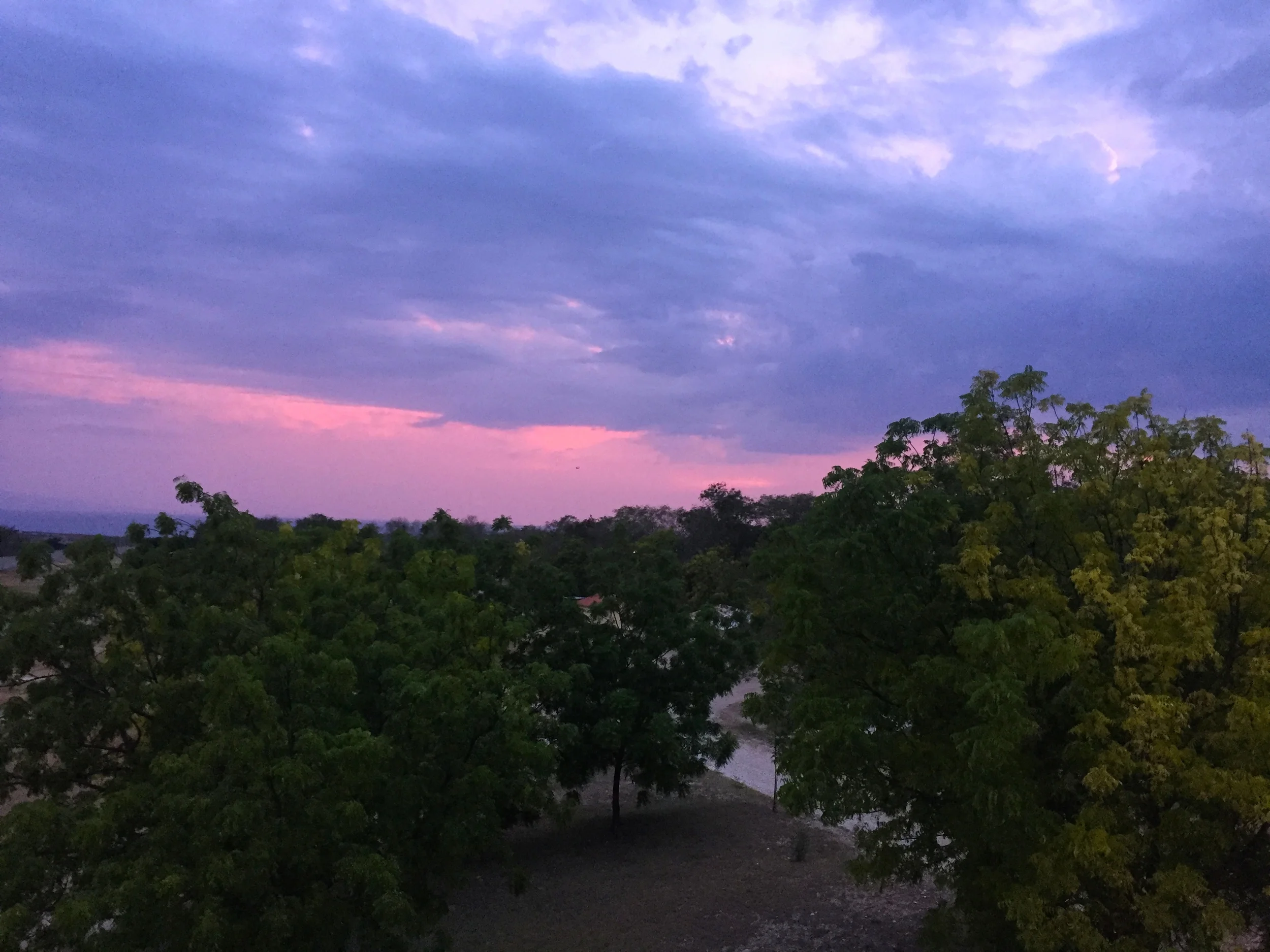 The gorgeous sunset.