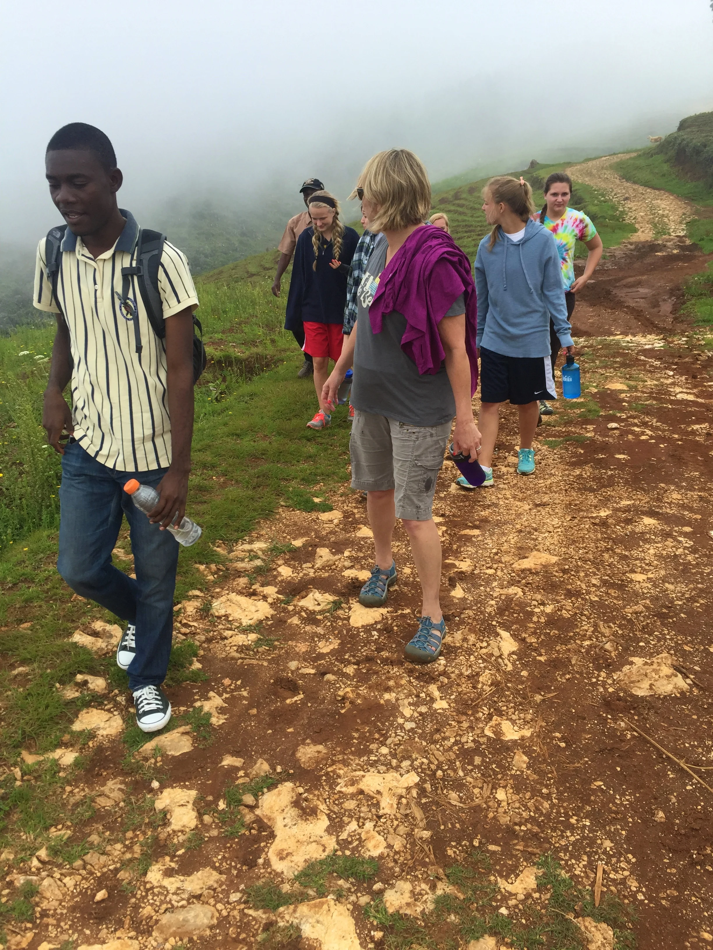 Hiking where the roads won't allow our car.