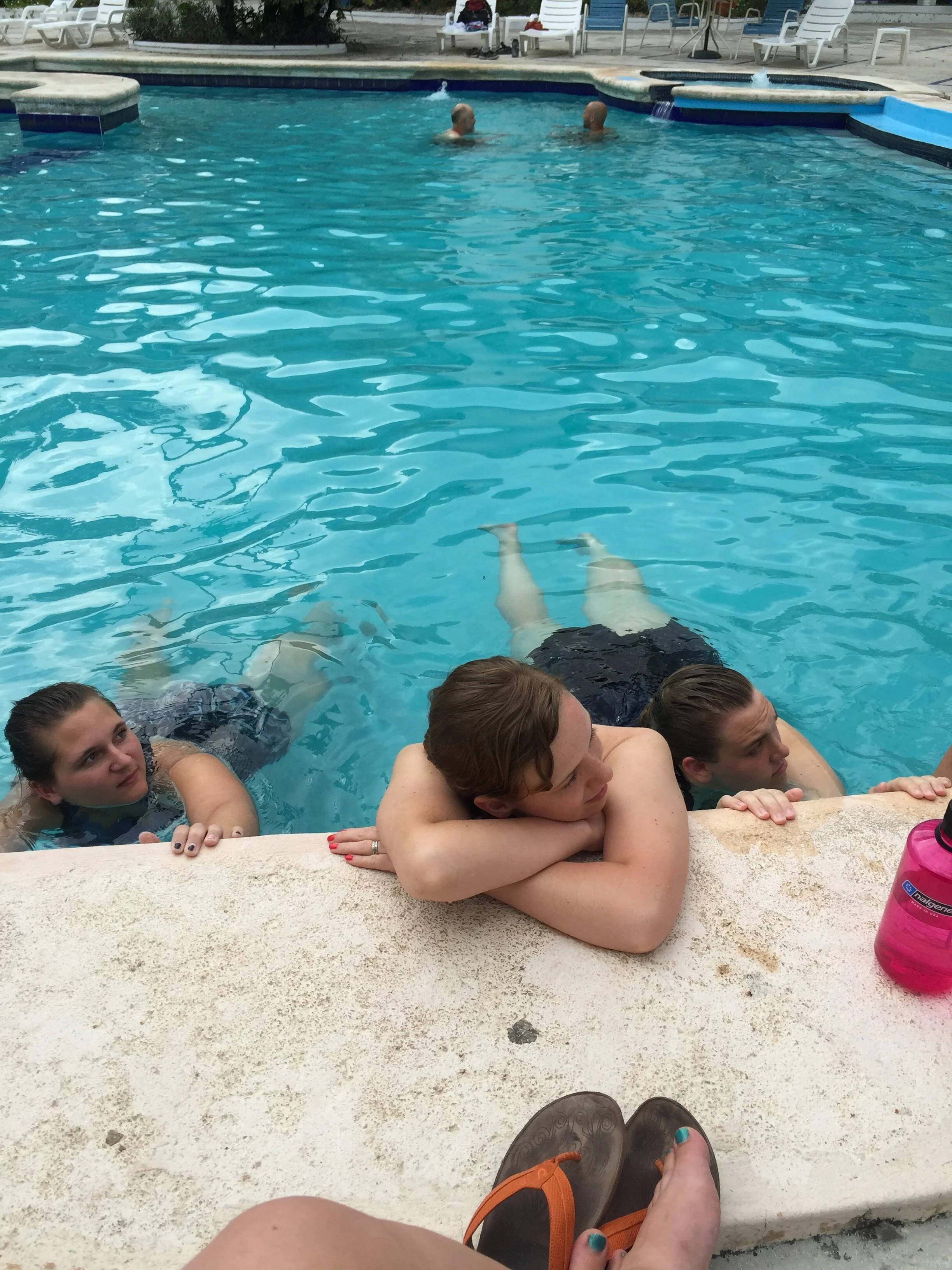 and we ended our day by the pool relaxing for the weekend. End of ministry for the week. Sad it's over but happy it happened. Thanks for reading!