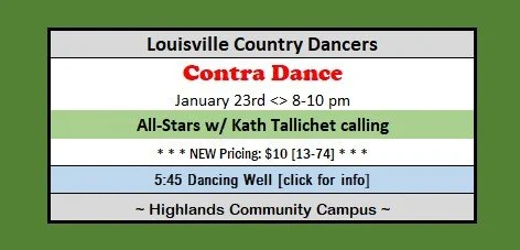 Contra Dance w/ Monday Nite All-Stars & Kath Tallichet calling