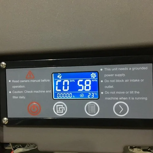 Portable Dehumidifier control display