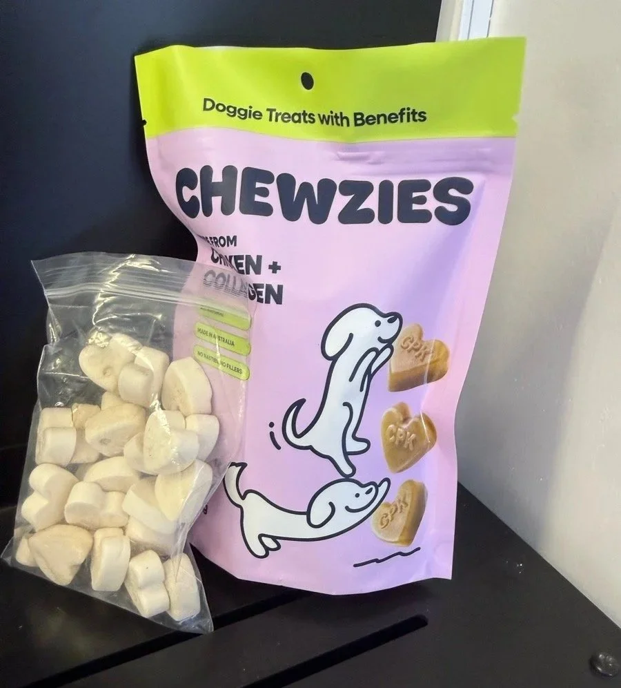 Chewzies high-protein pet food gummies produced during CPK drying trials
