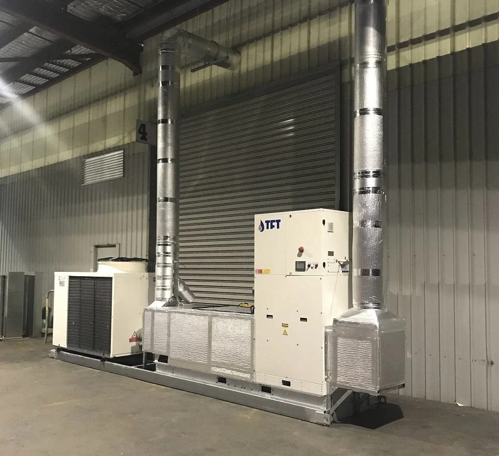 TFT desiccant dehumidifier and glycol chiller for CAP-XX ultra-dry room