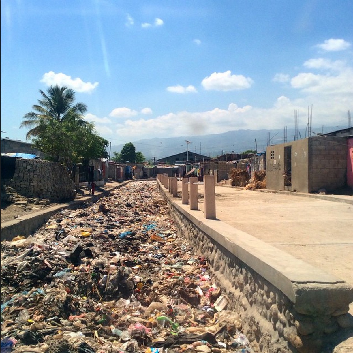 Cite Soleil lies at the lowest point of Port-au-Prince