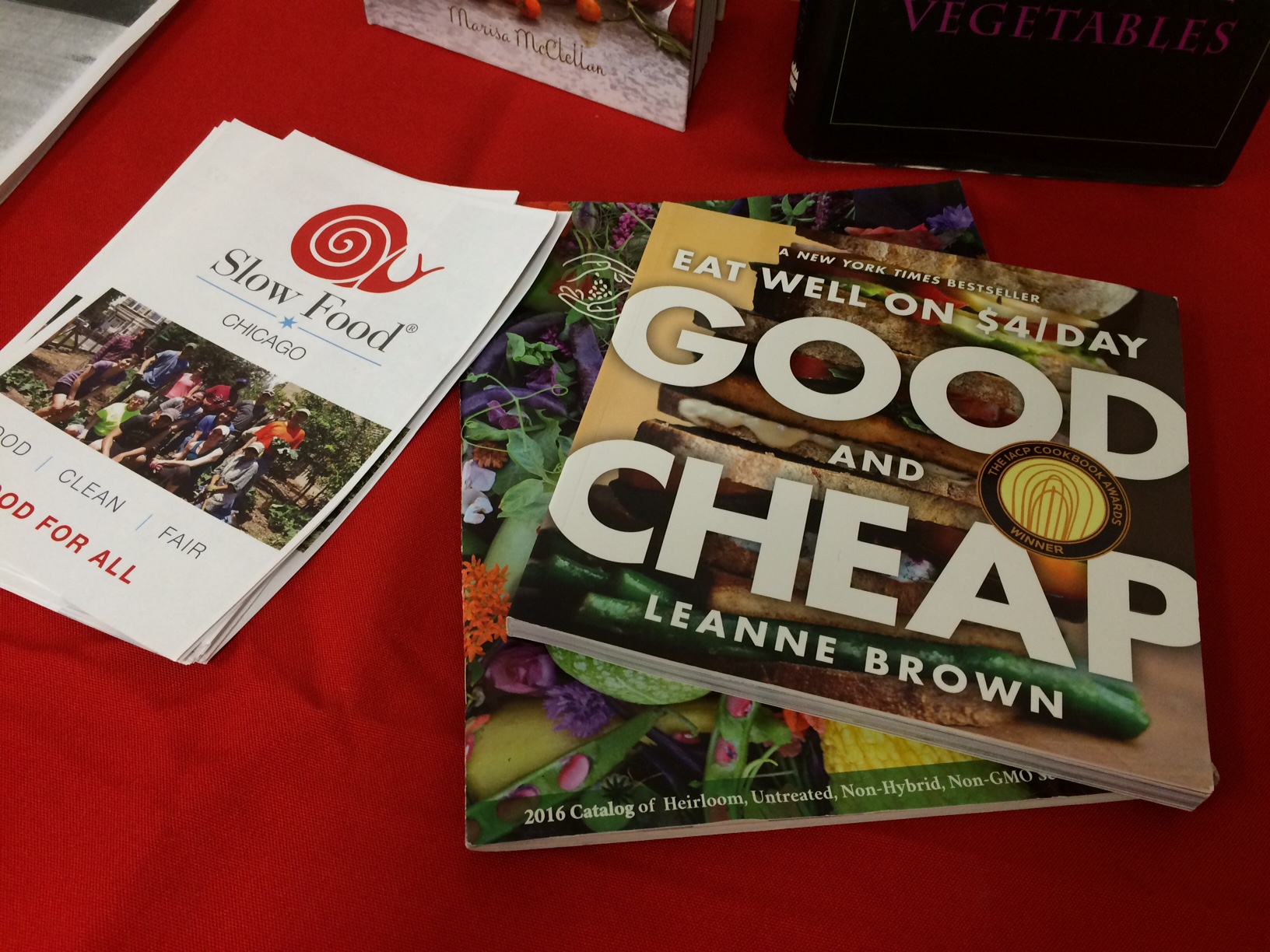  Resource table - including Leanne Brown's Good and Cheap : Eating Well on $4/Day. 