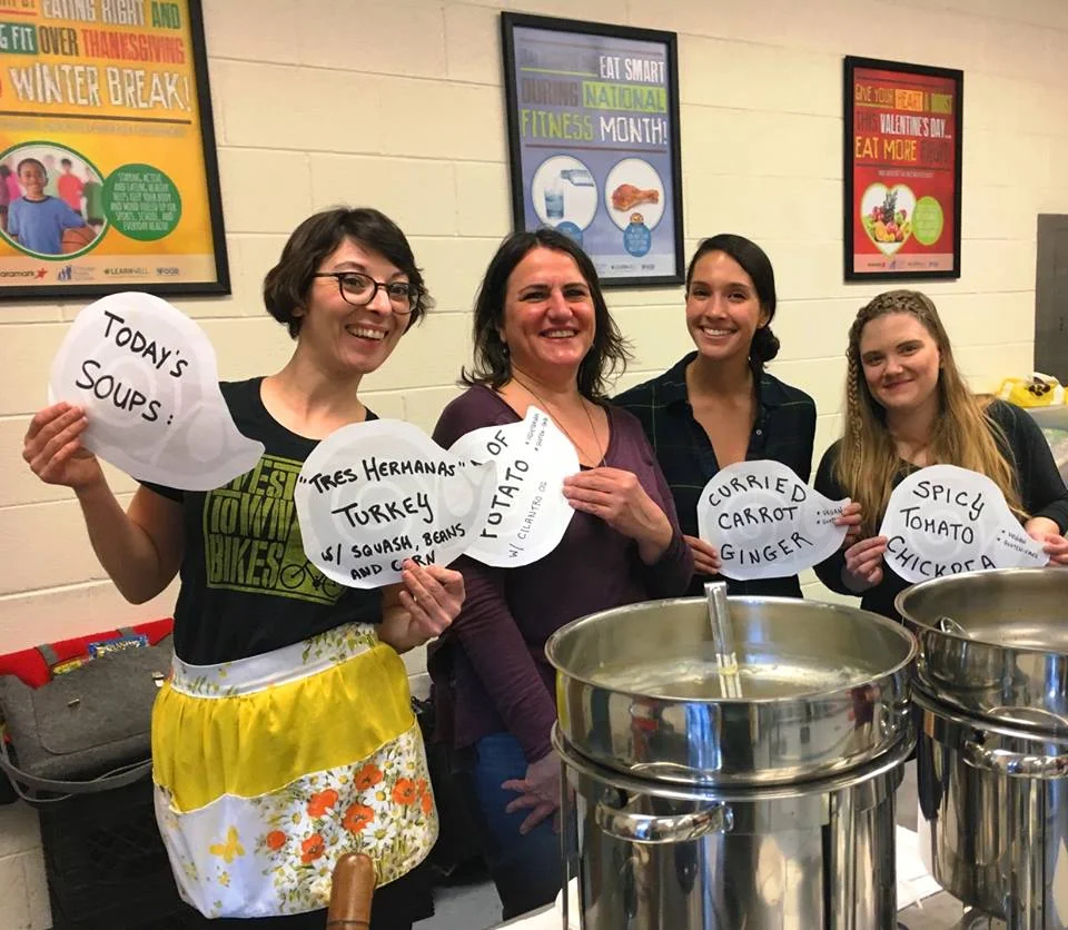 Slow Food Chicago Board Members representing their soups.