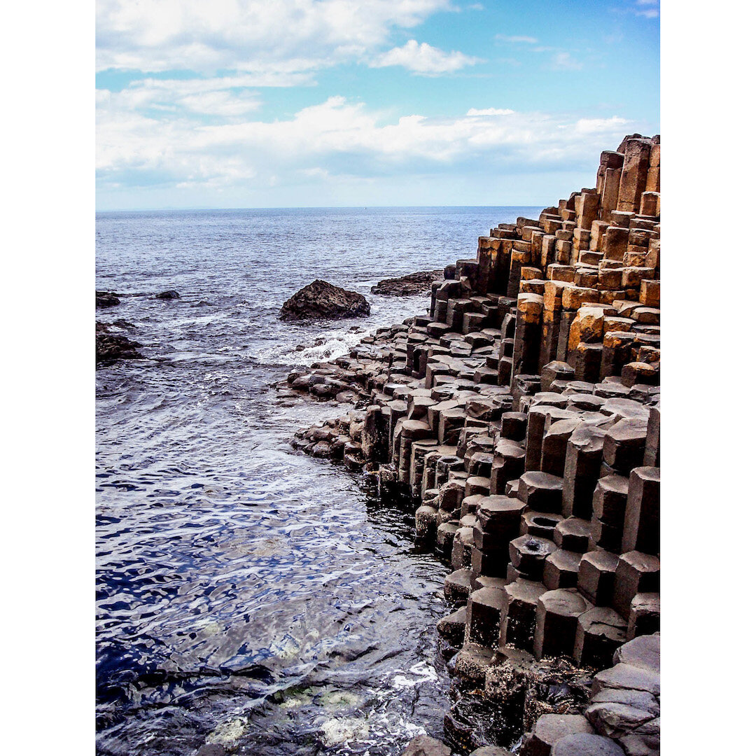 Walking the Giant's Causeway in northern Ireland