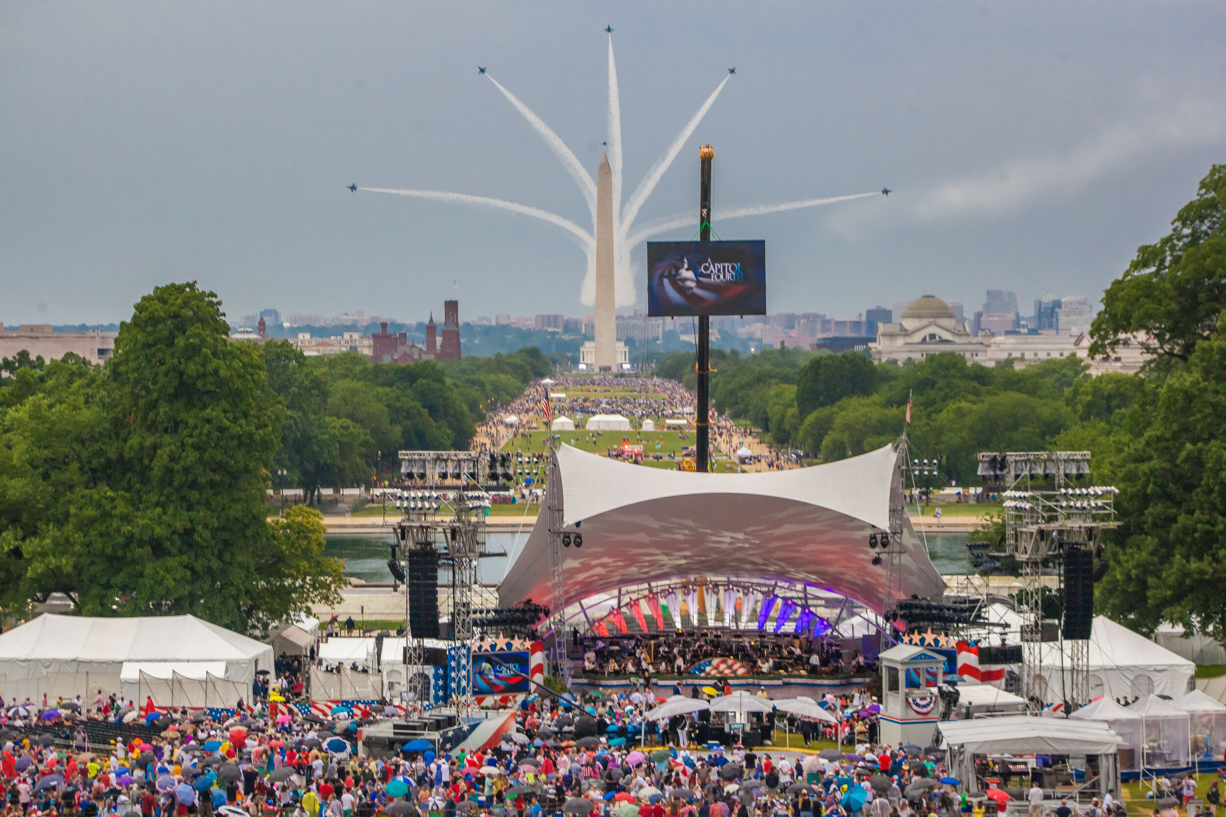 Blue Angels Flyover at A Capitol Fourth, Washington DC