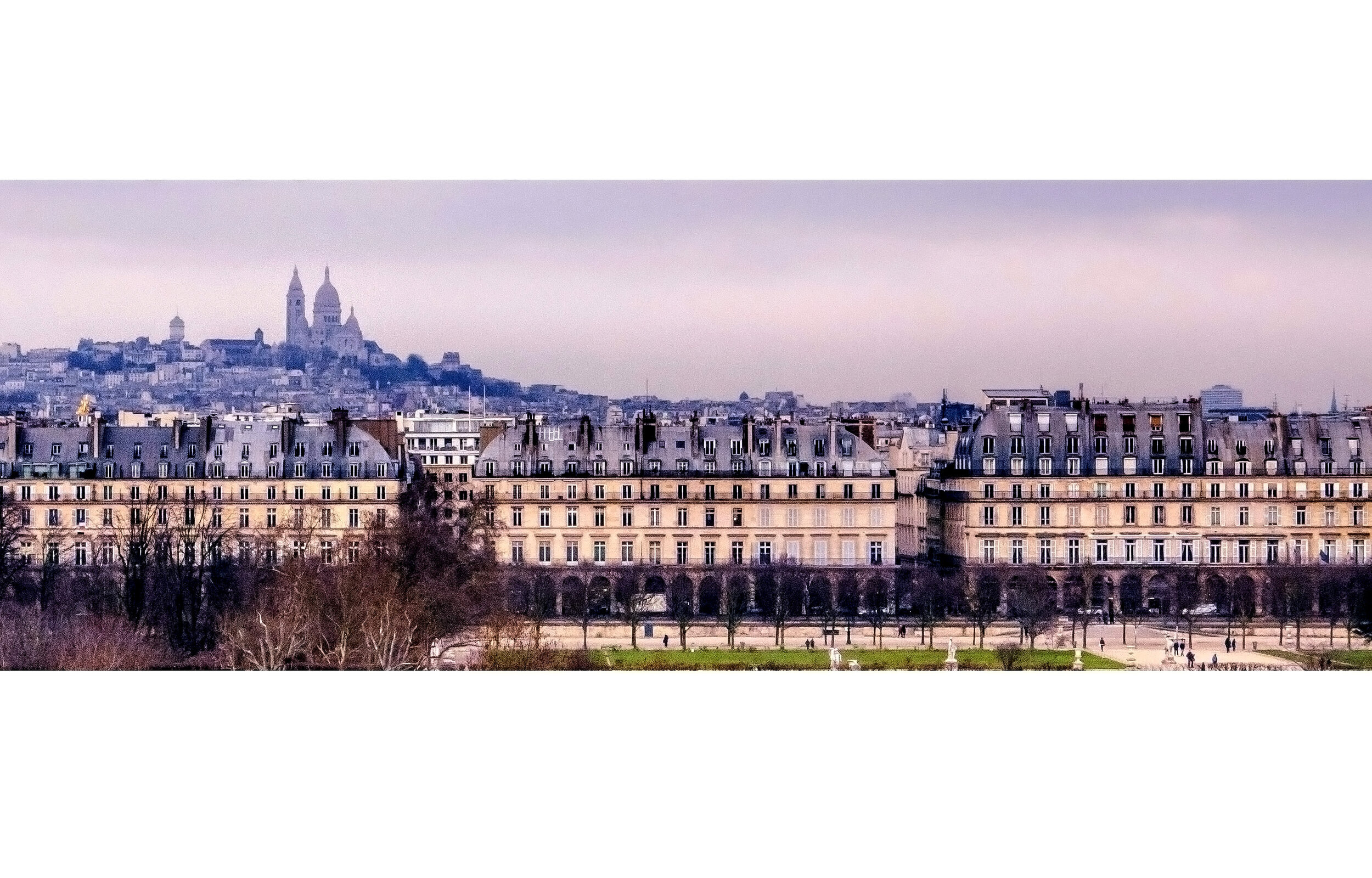 Louvre Museum and Sacre Coeur, Paris en automne