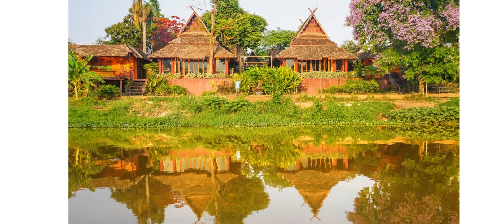 Floating on the Ping River in Northern Thailand, near Chang Mai