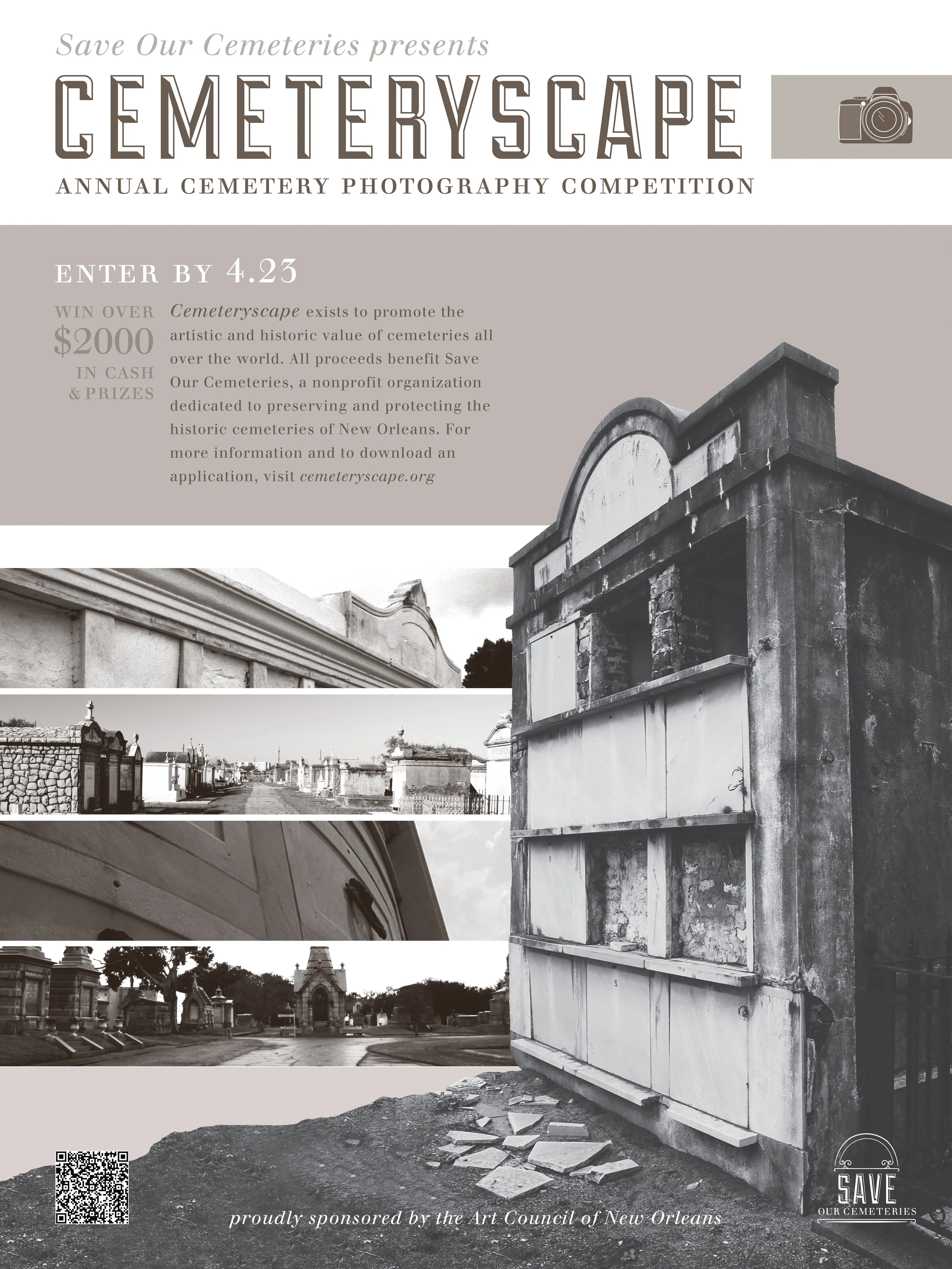 Cemeteryscape poster, 18"x24"