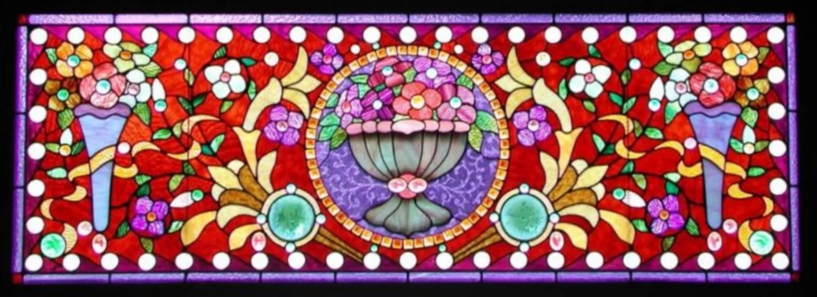 Victorian Dogwood Transom