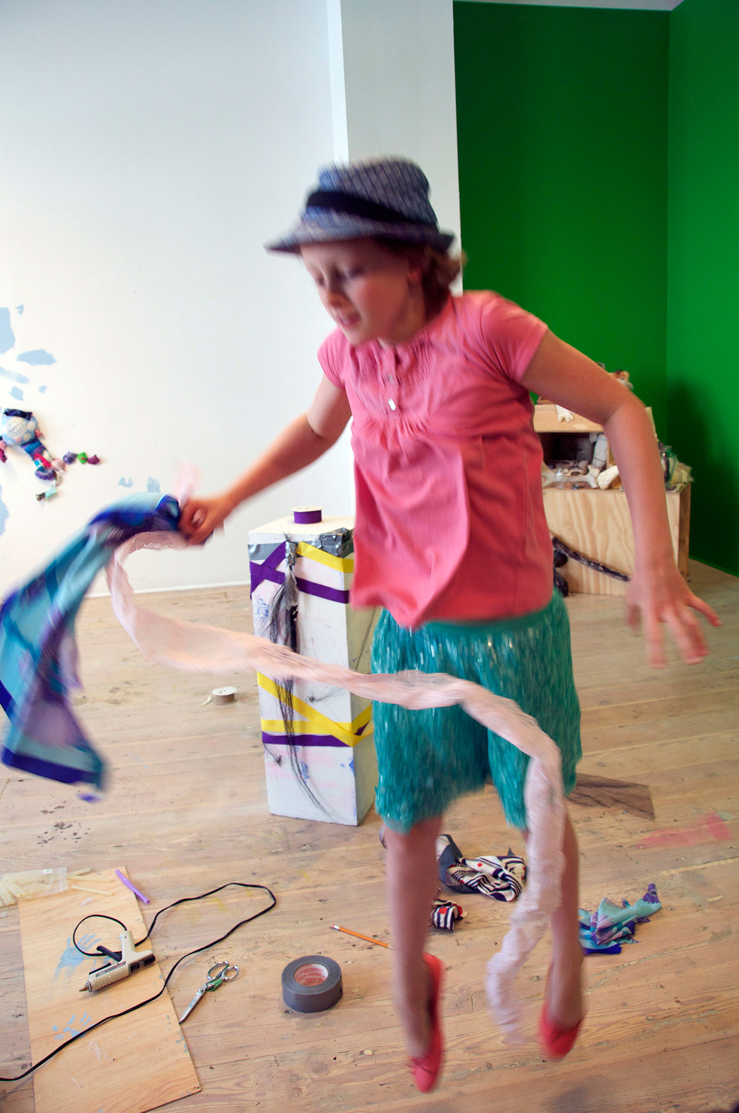 Anabelle started in a flurry of chaos and movement all surrounding a single plinth.
