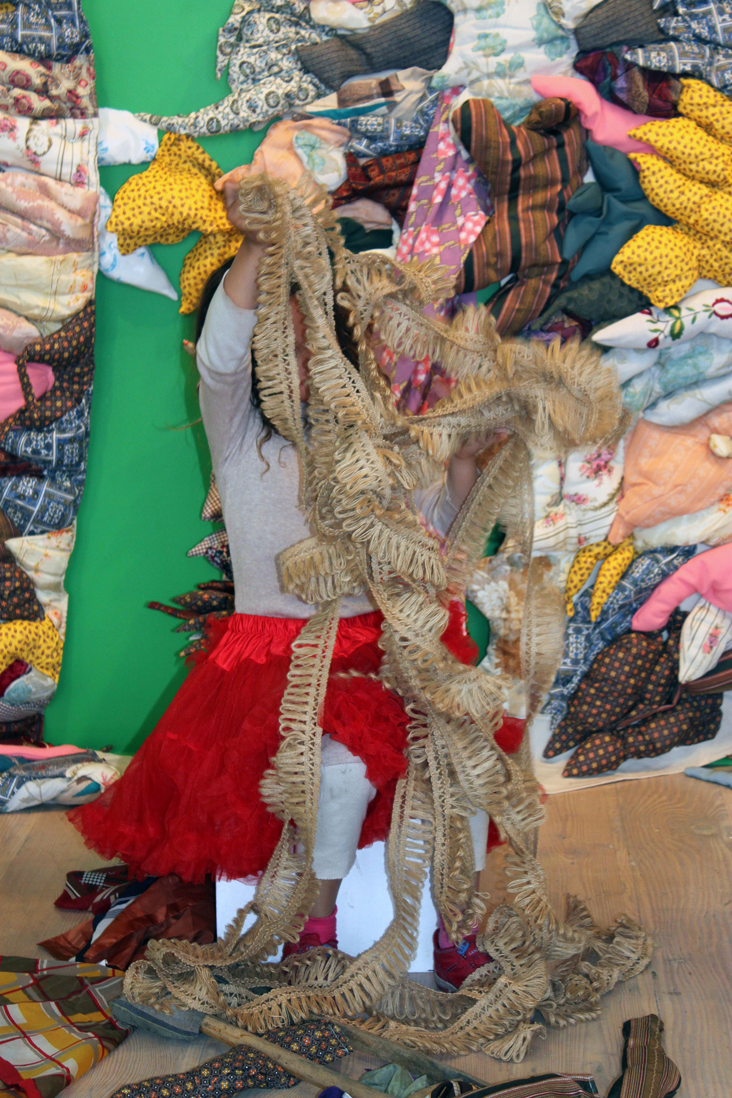 Solange has participated in PFRD three times. She is dedicated to detail and tends to perform within her installations.