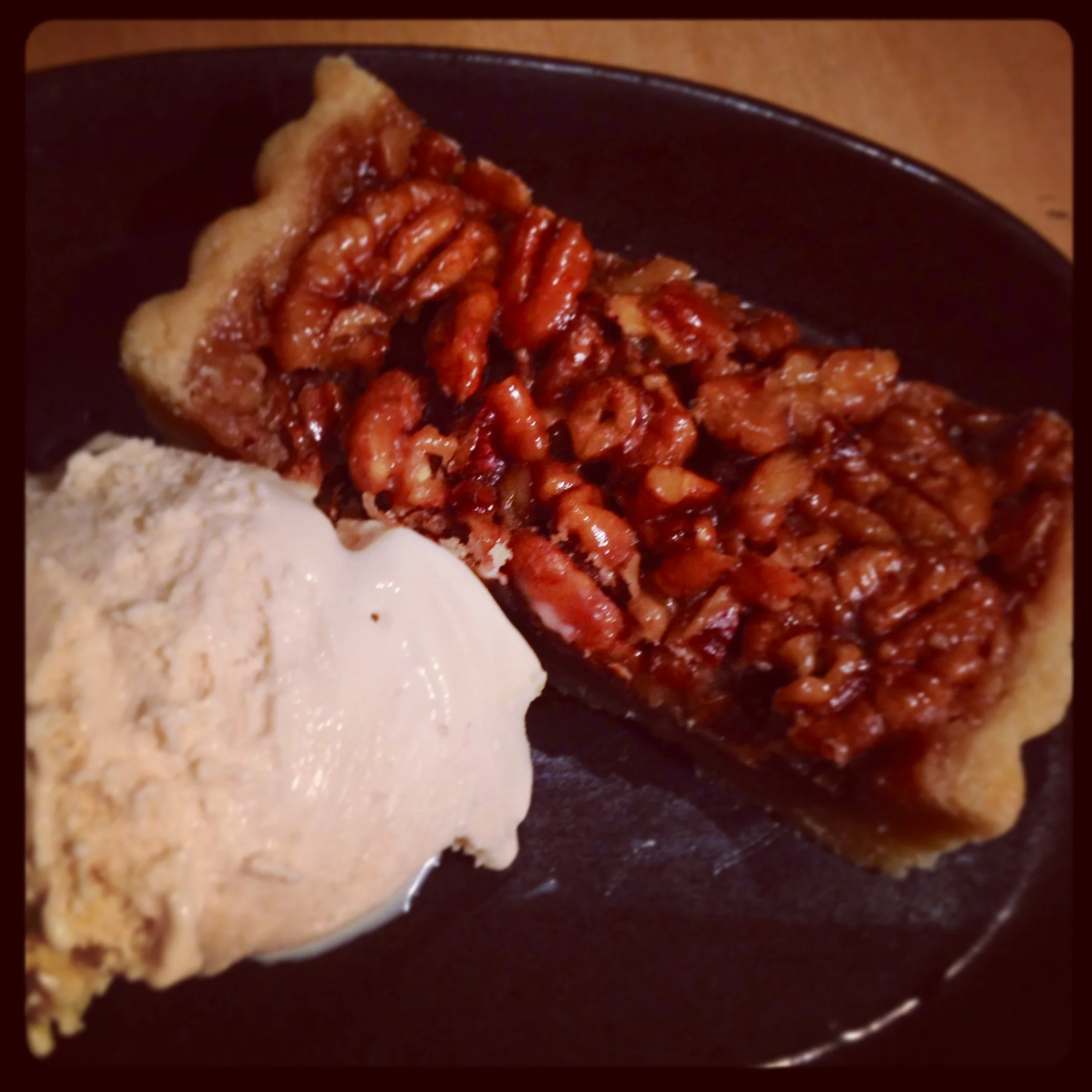  honey maple pecan tart maple gelato 