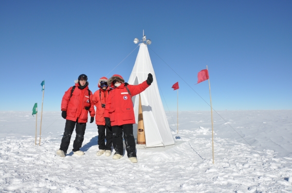 Polheim 2.0 My team. Martin Rongen, Valentine Kass (NSF representative) and Gwen De Wasseige.