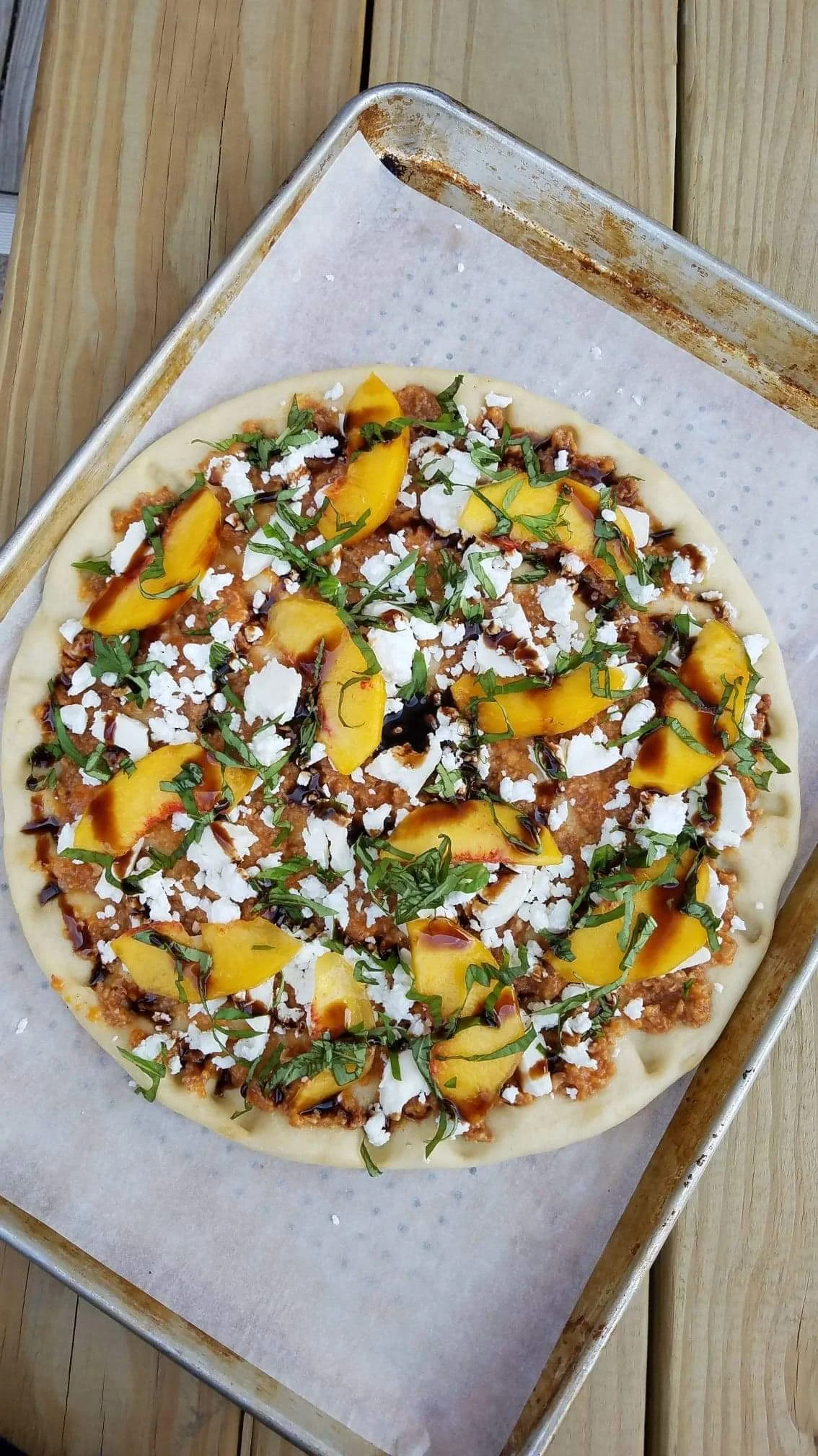 Peach Pizza