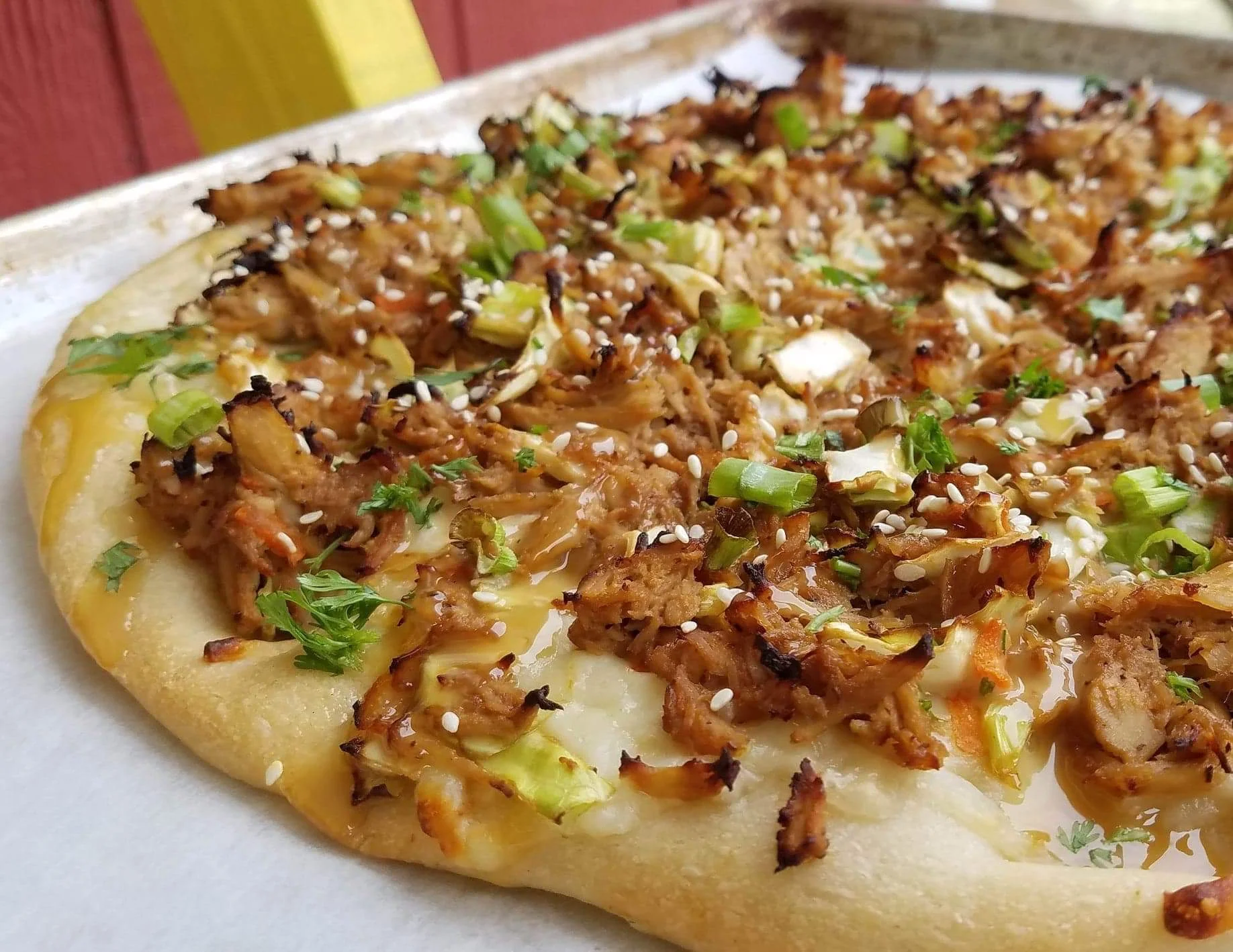 Chicken Spring Roll Pizza