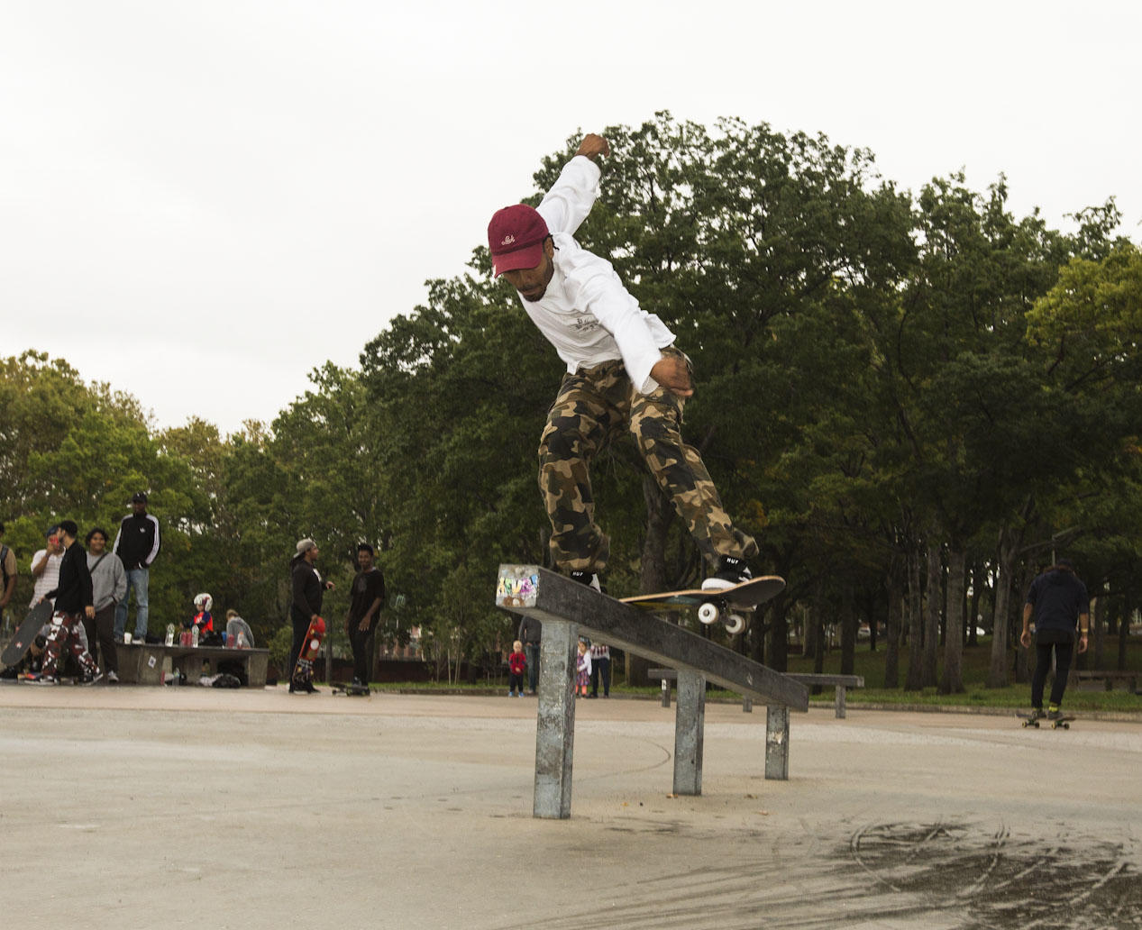 Boardslide. Ever upward.