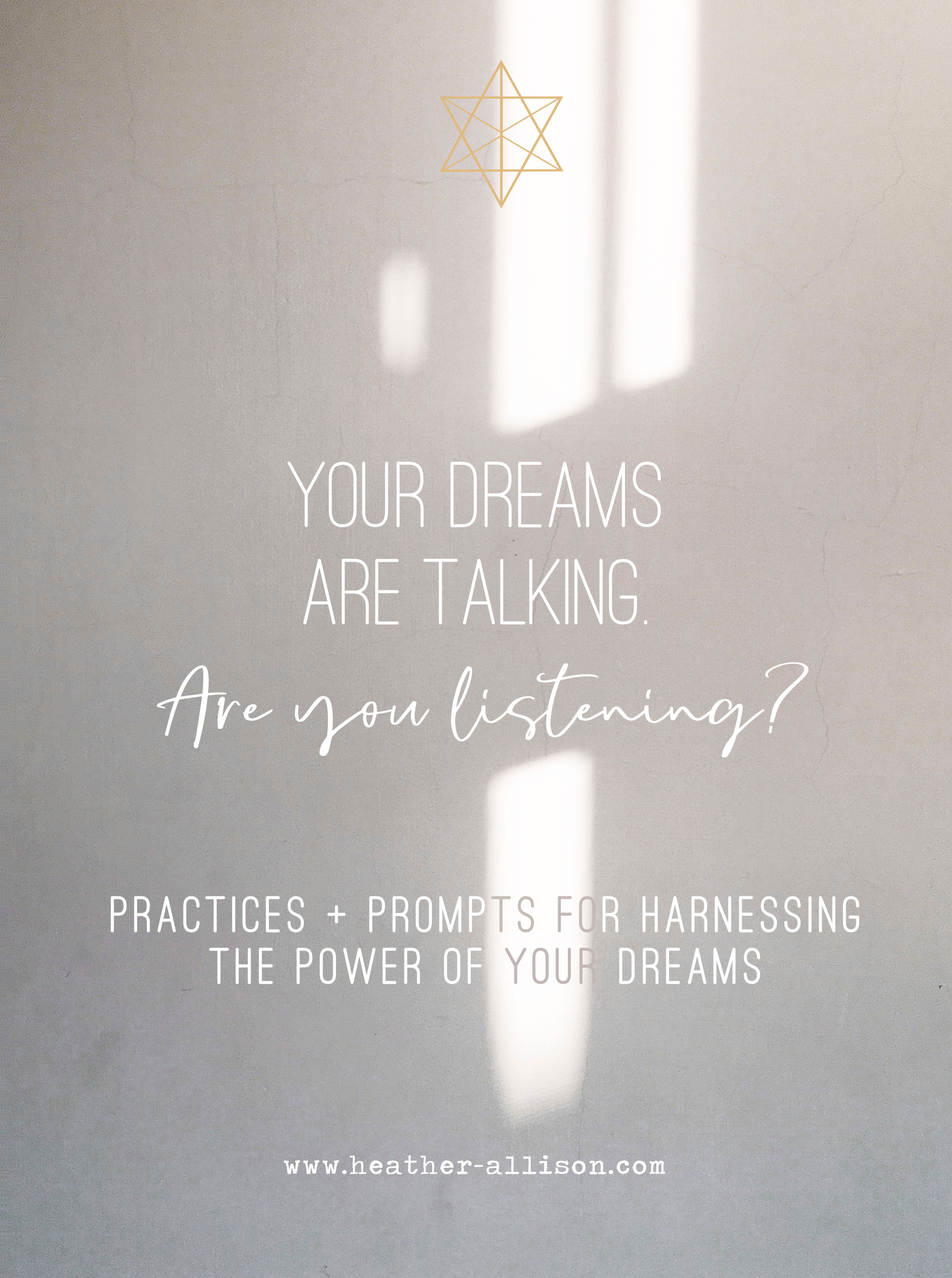 Your Dreams are talking — are you listening? {workbook}