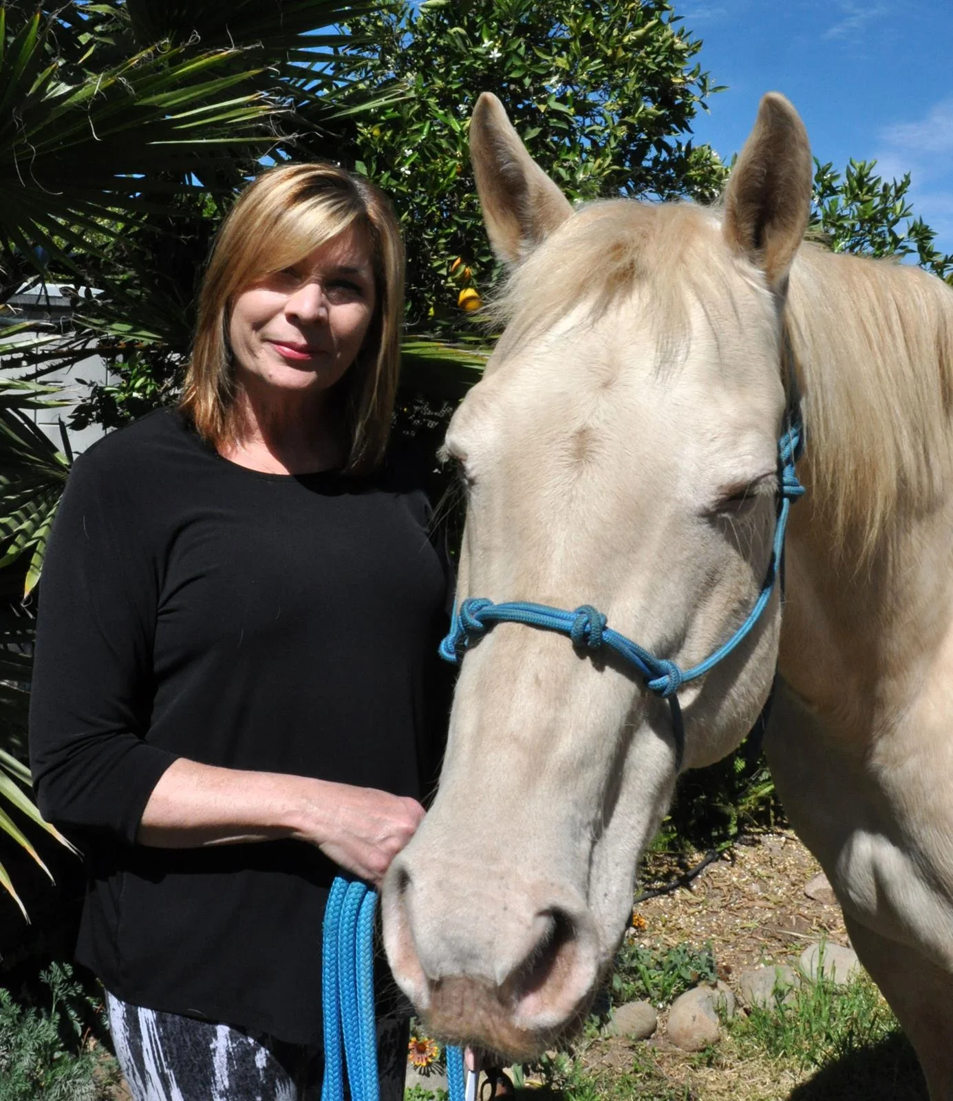 Julia with Pearl at California Coastal Horse REscue