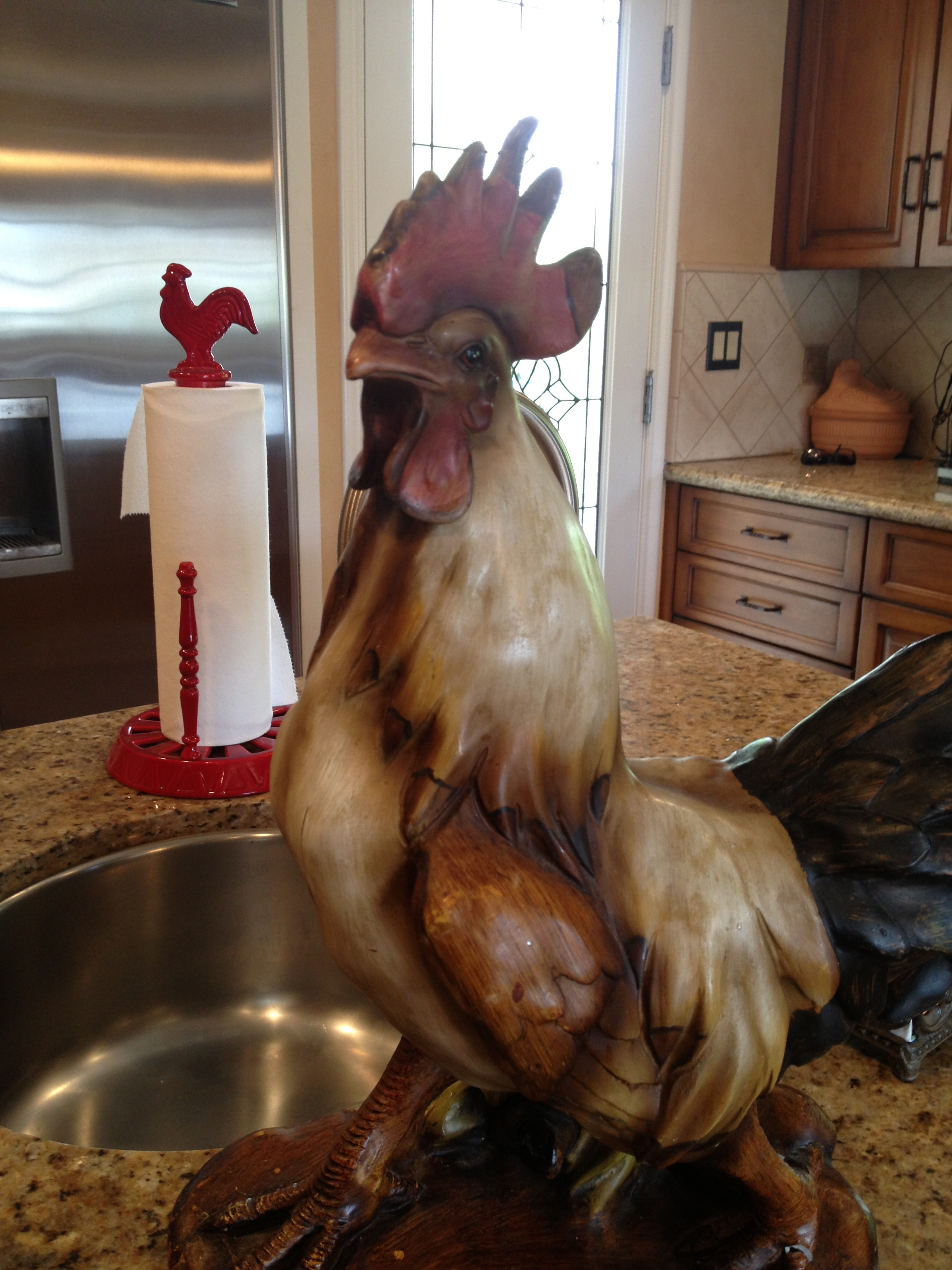 Did you catch the paper towel holder?