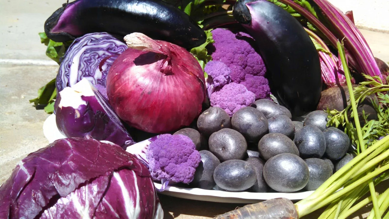 The purple color comes from anthocyanins, which are loaded with health benefits 