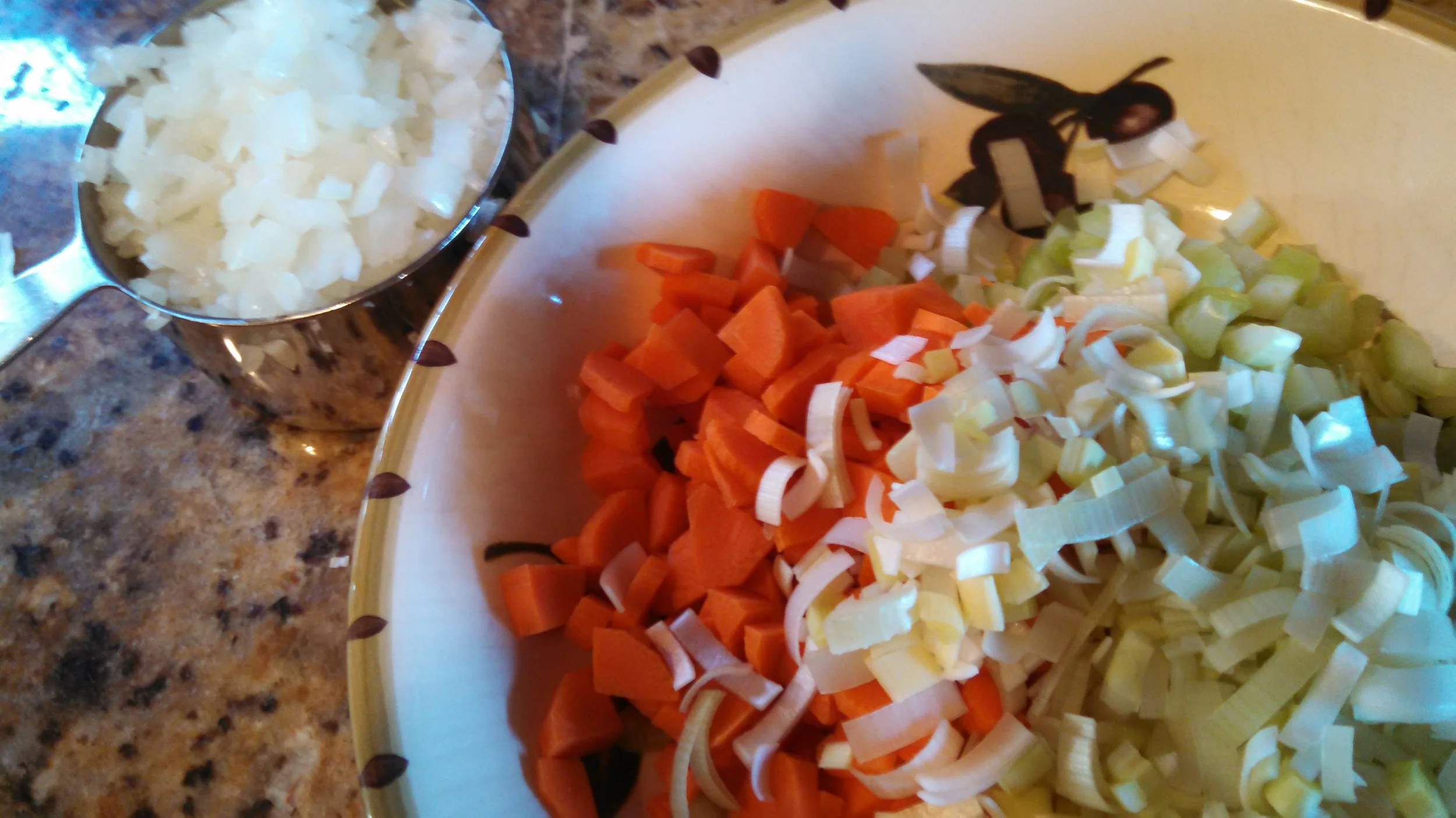 Take the time to chop everything in small dice