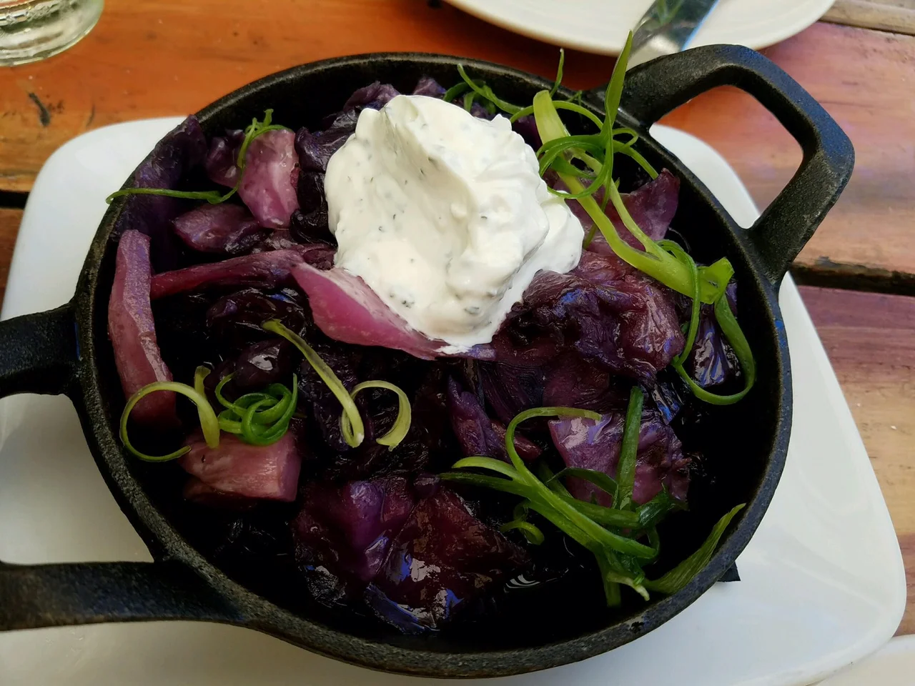 Smoked purple cabbage. Unique and delicious!