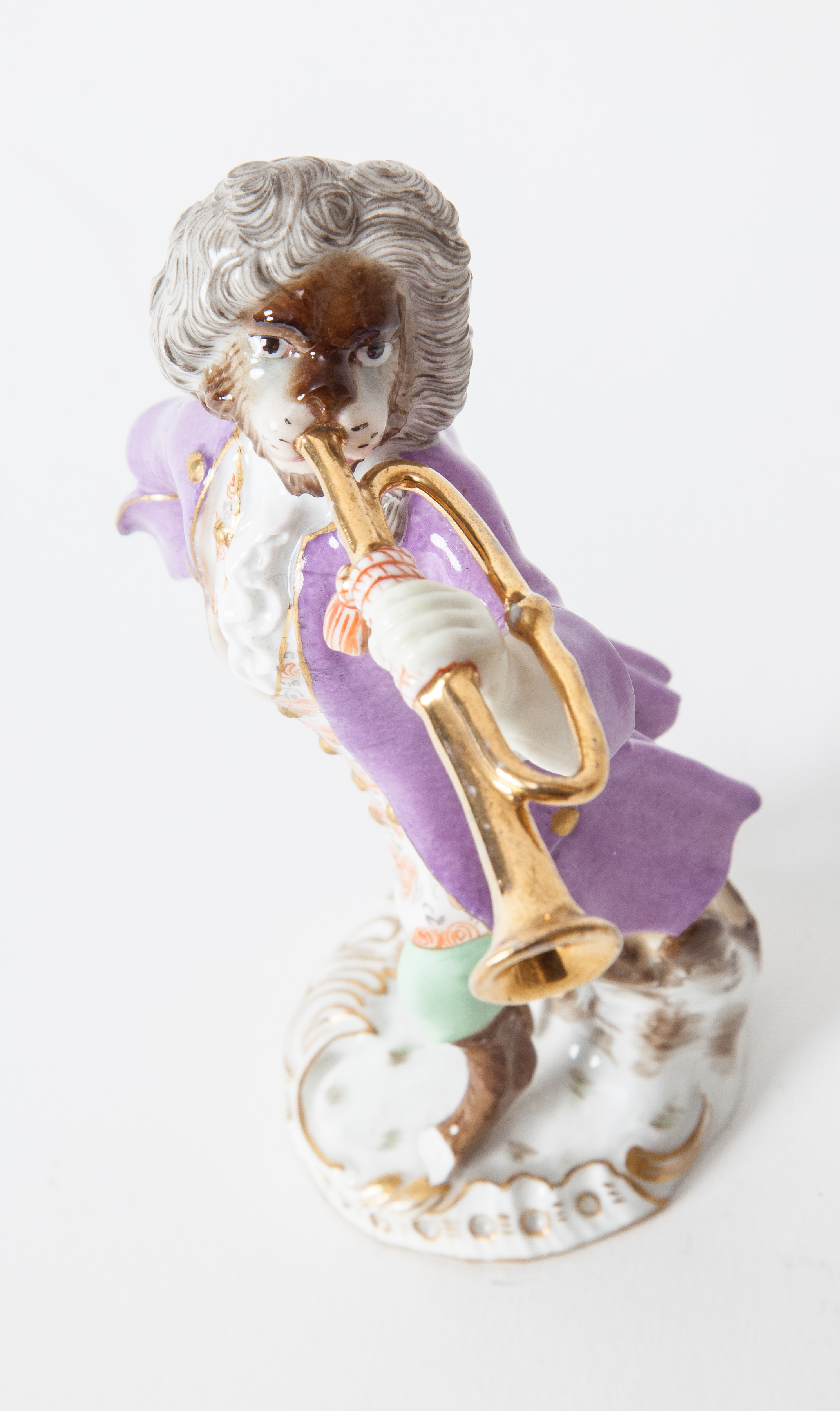 Antique 19th Century Meissen Monkey Band