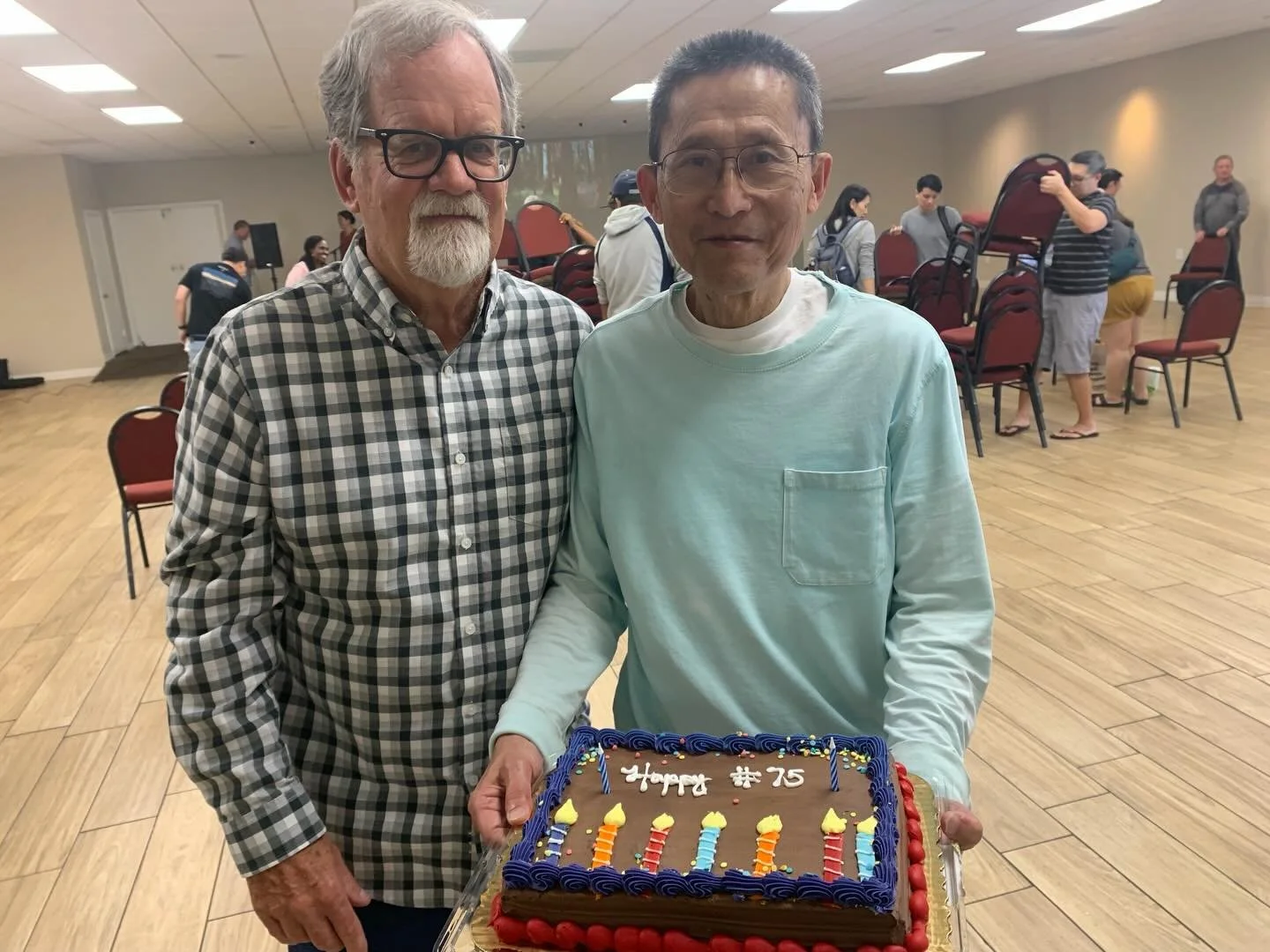 Today we celebrated one of our faithful servants Dershen who notched the 75th birthday mark this week!
