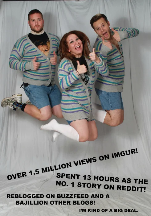  We had an awkward photo contest at work. We lost the work contest, but we won the internet. And if you need a great set of photos, tell&nbsp;Whitney at Sears Portrait Studio that I sent you. 