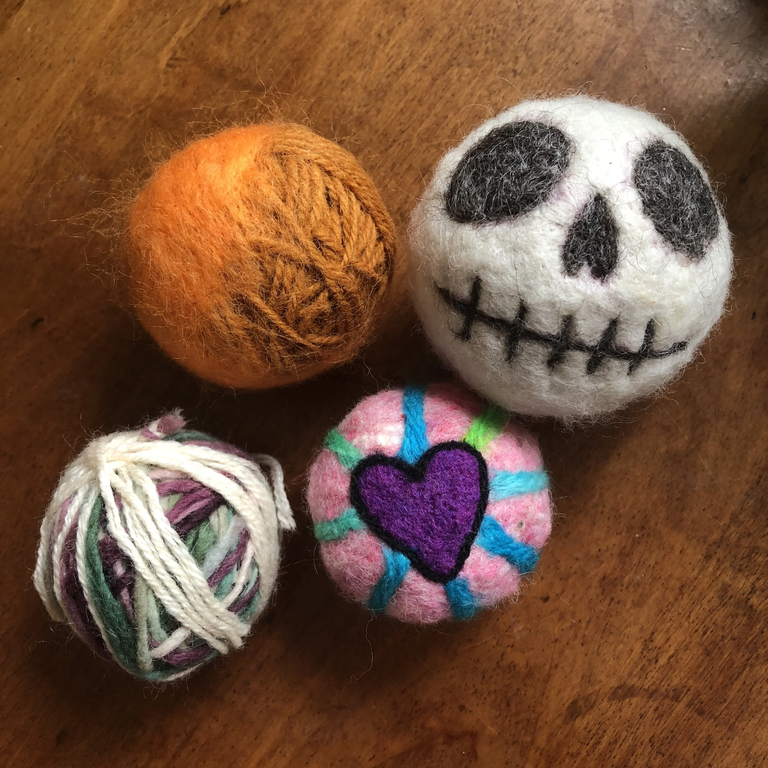 DIY Felted Dryer Balls 