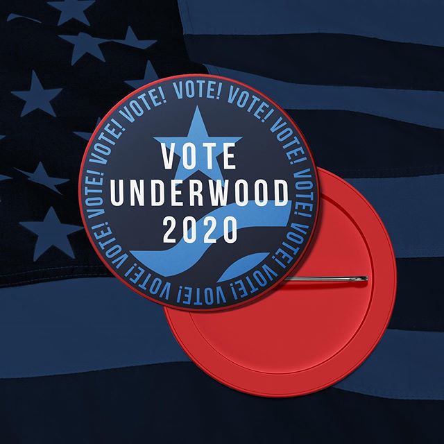 About as political as I'll be getting 👍 
This year is flying by and we'll be getting back in the polls in no time.
#illustration #logo #design #politicsbutnotreally #underwood #hoc #fake #campaign #usa
